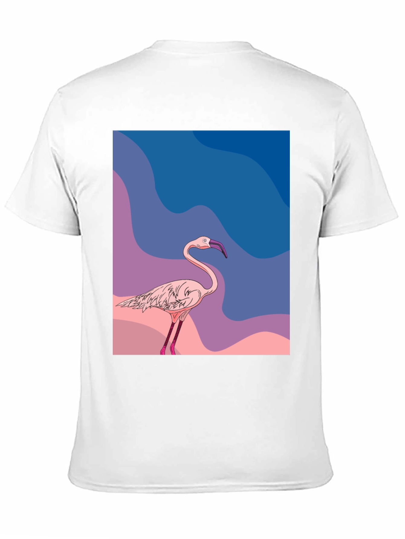 Flamingo Graphic Tee - Stylish Mens Black T-Shirt