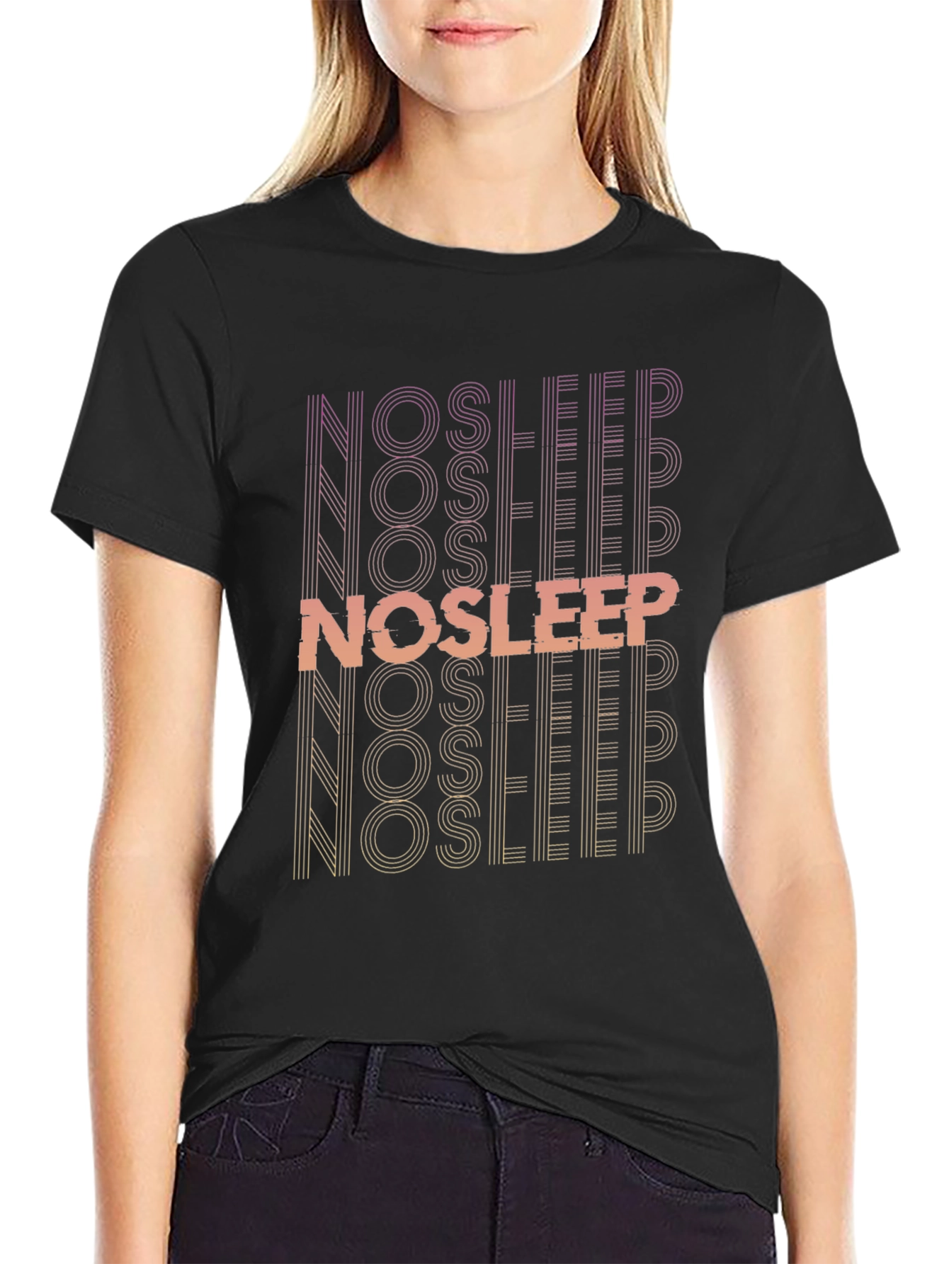 No Sleep Graphic Print T-Shirt