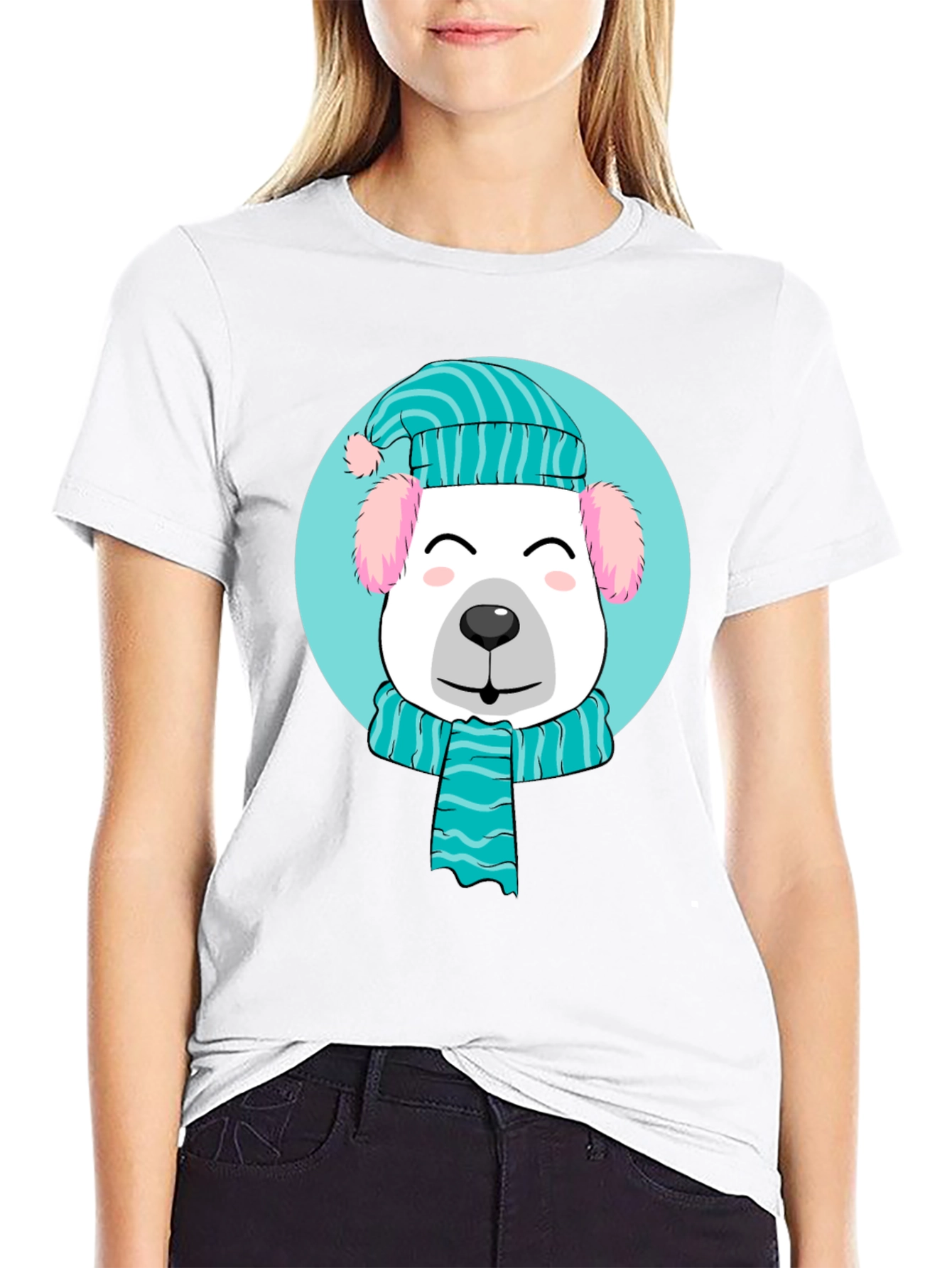 Winter Pup Graphic Tee - Cute Holiday Style!