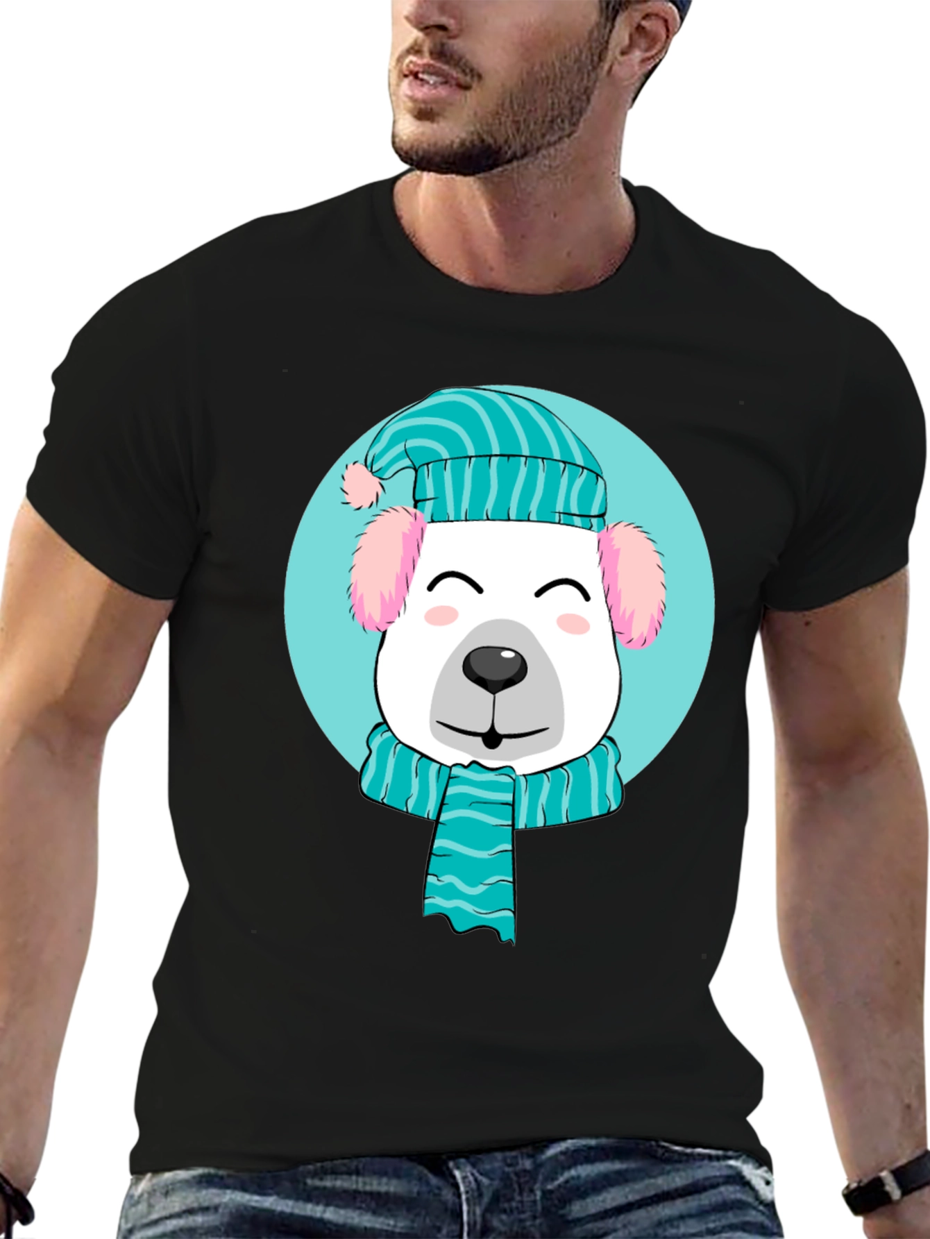 Winter Pup Graphic Tee - Cute Holiday Style!