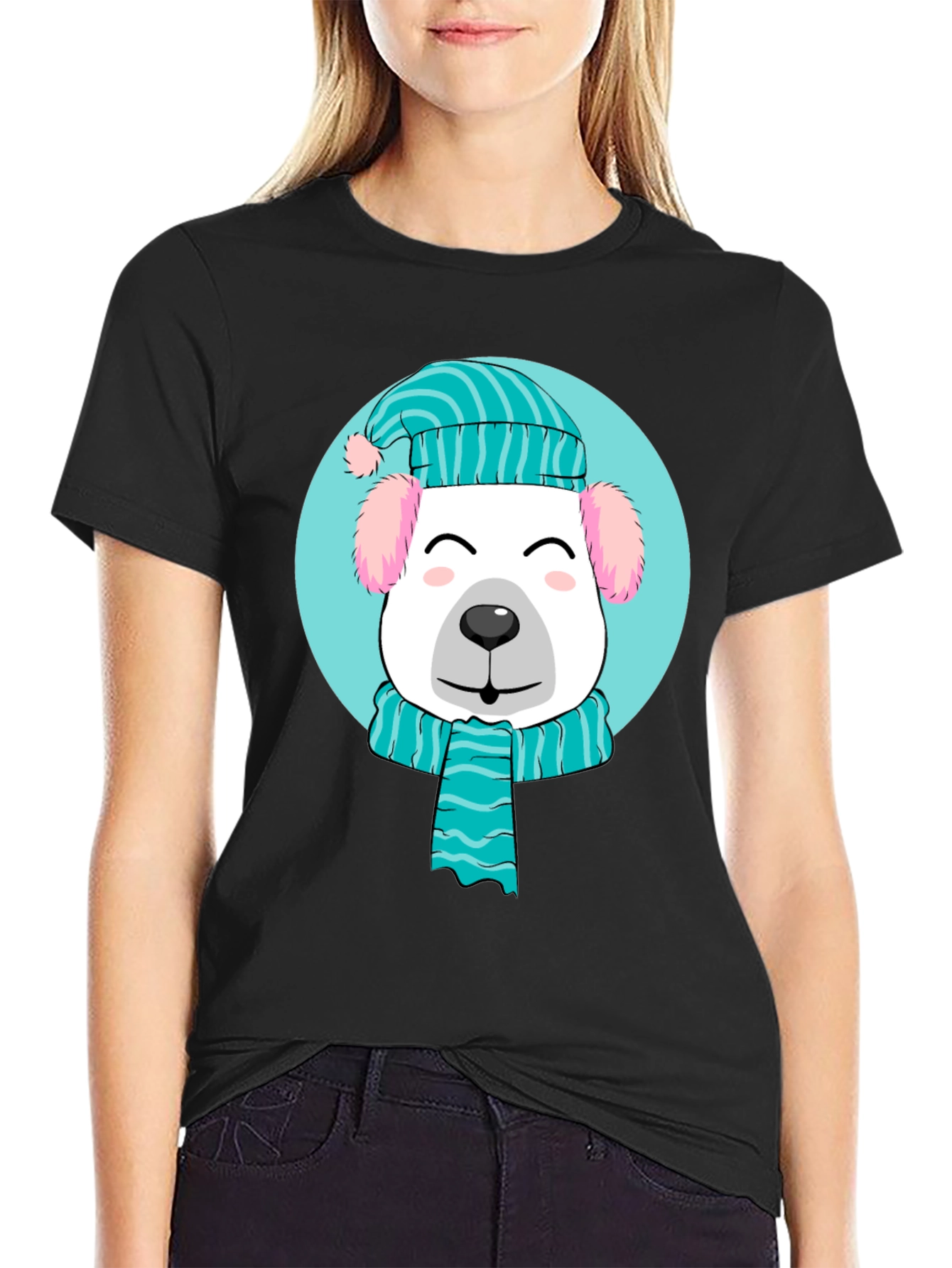 Winter Pup Graphic Tee - Cute Holiday Style!