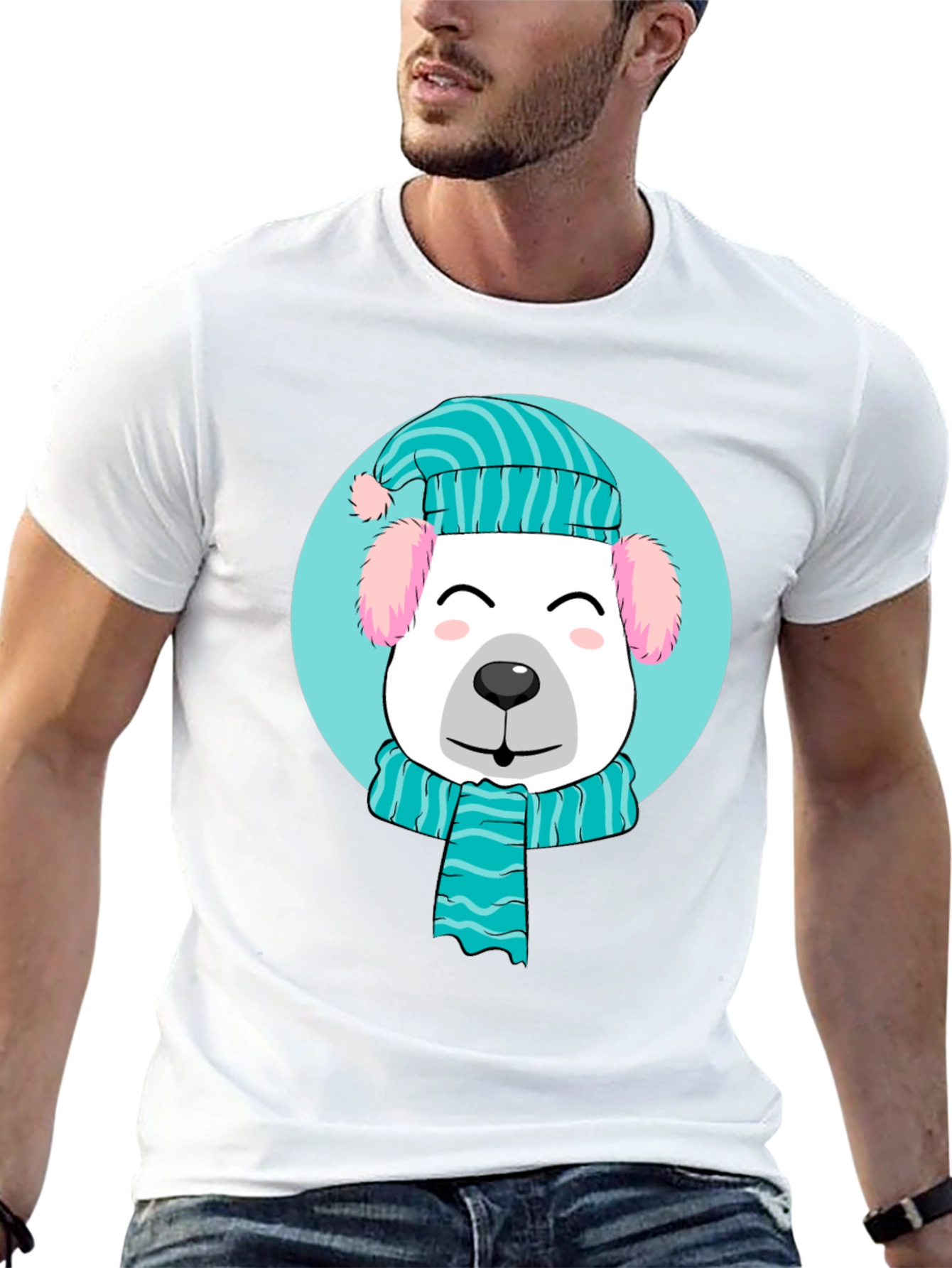 Winter Pup Graphic Tee - Cute Holiday Style!