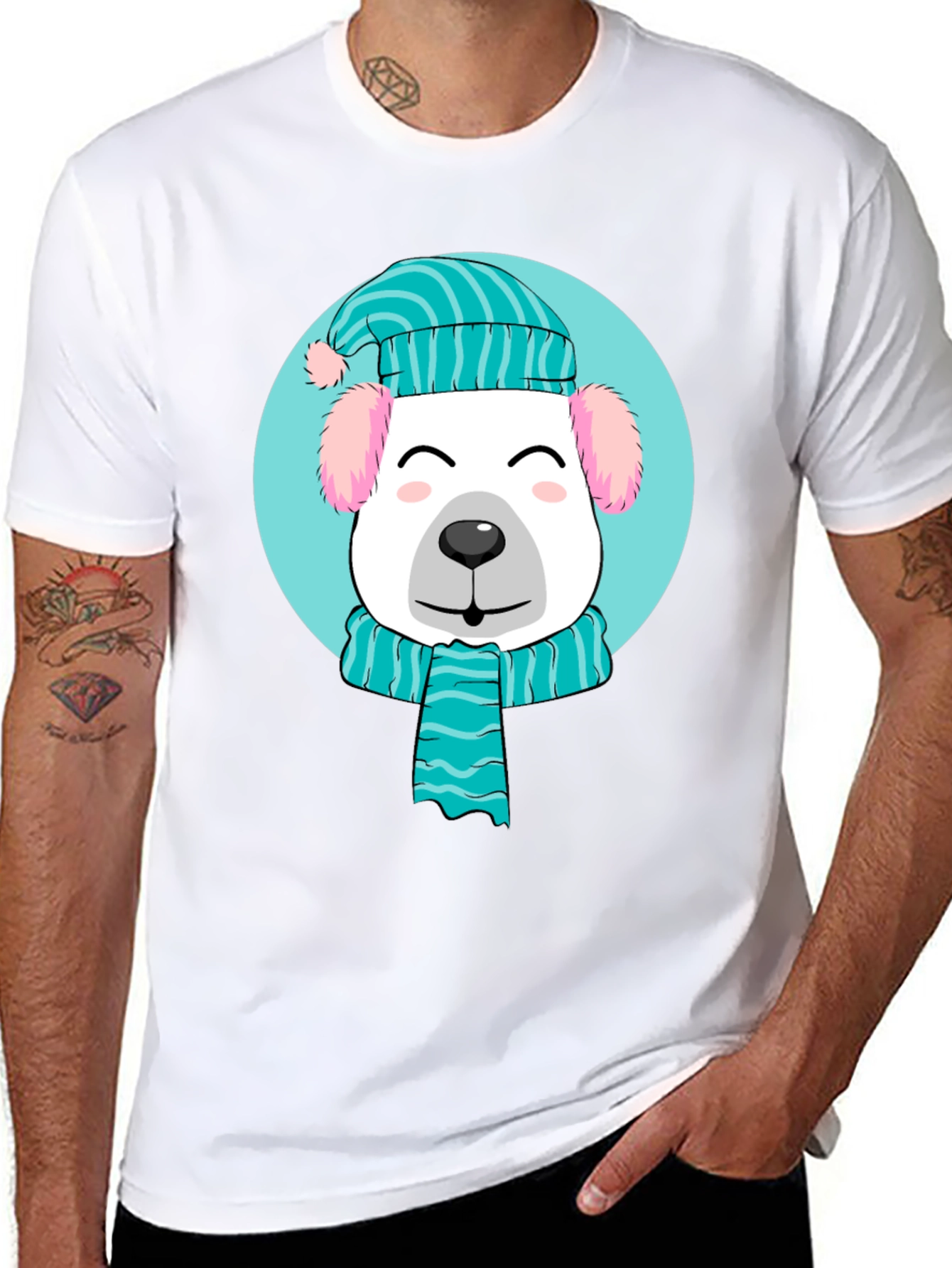 Winter Pup Graphic Tee - Cute Holiday Style!