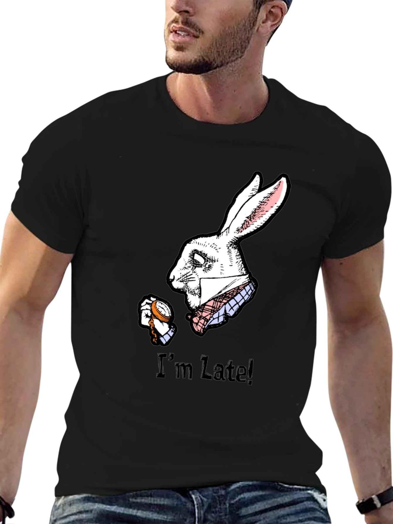 Im Late! White Rabbit Graphic Tee