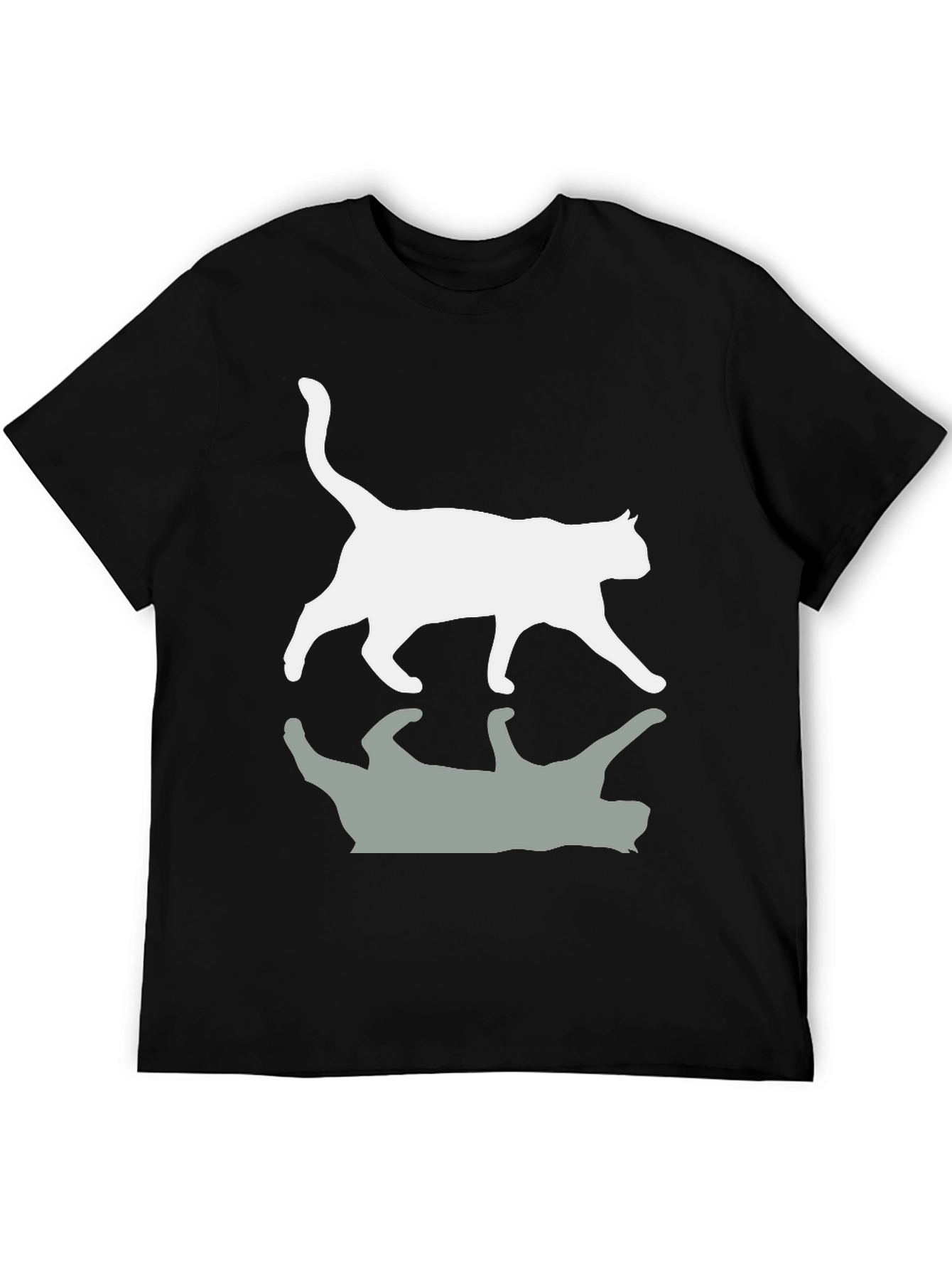 Cool Cat Reflection Graphic T-Shirt