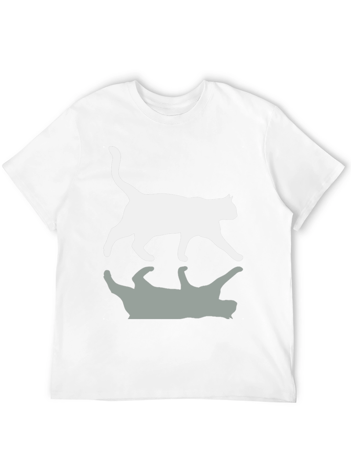 Cool Cat Reflection Graphic T-Shirt