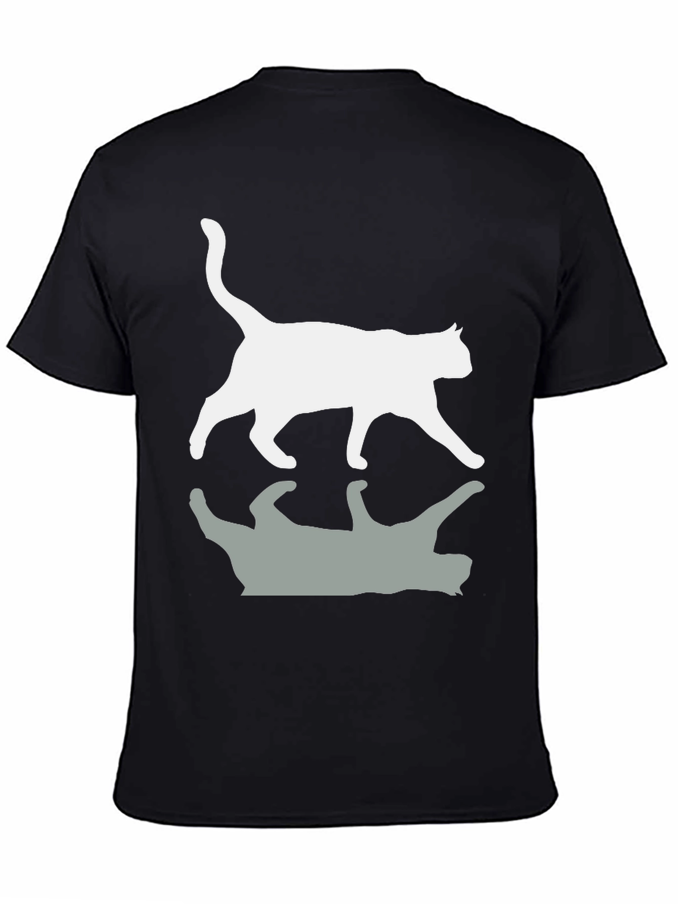 Cool Cat Reflection Graphic T-Shirt