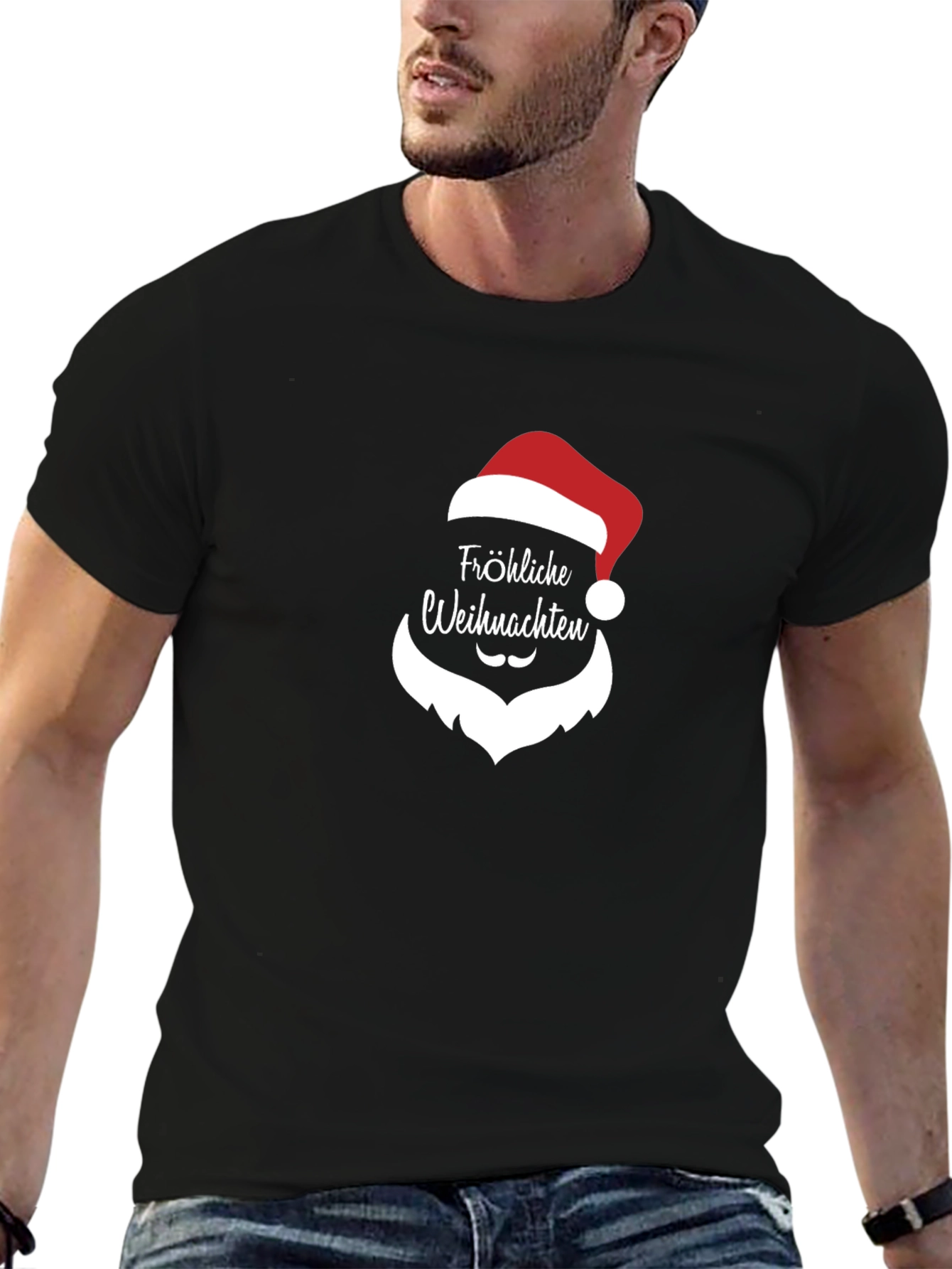 Festive Christmas T-Shirt - Fröhliche Weihnachten