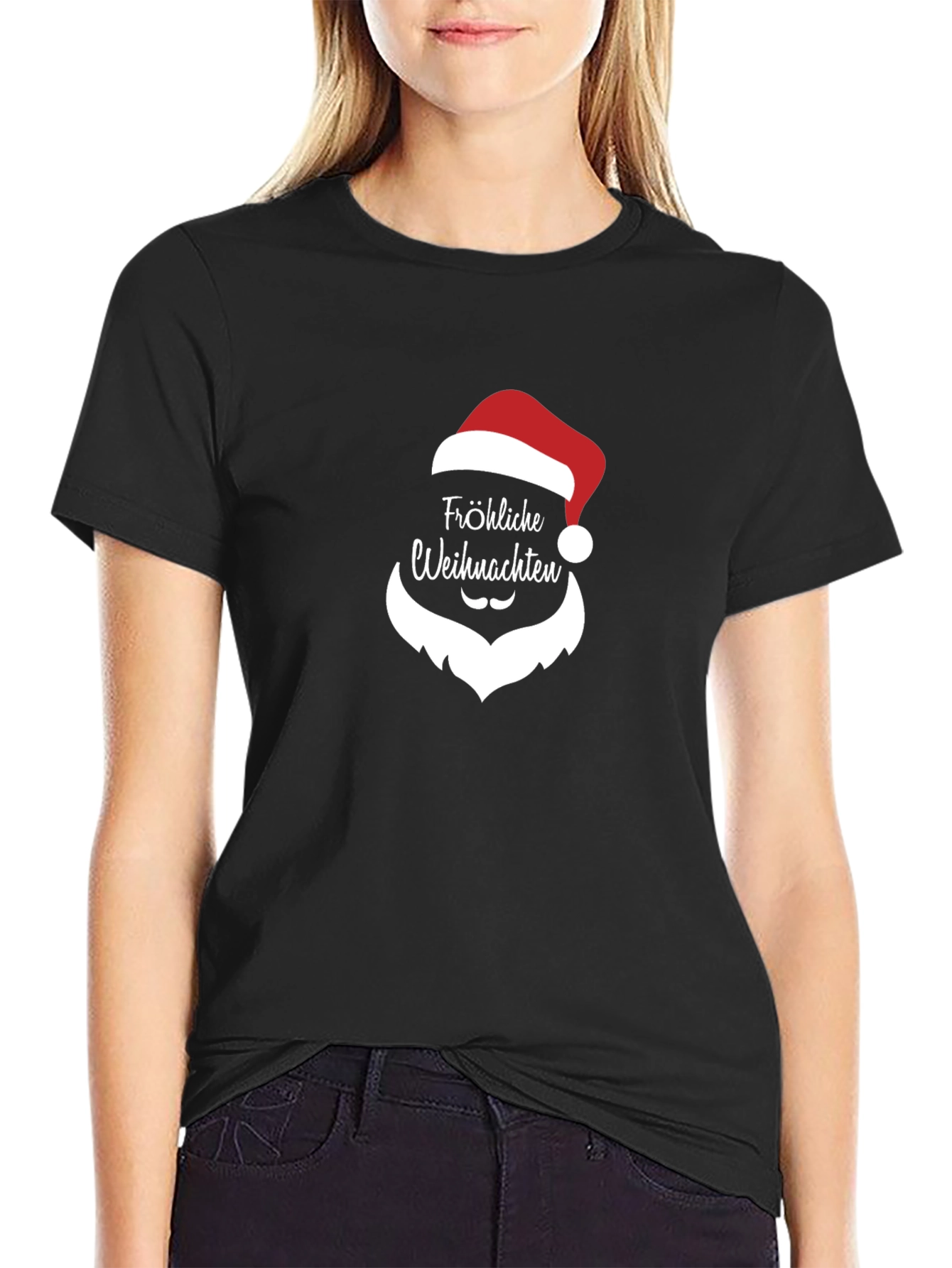 Festive Christmas T-Shirt - Fröhliche Weihnachten