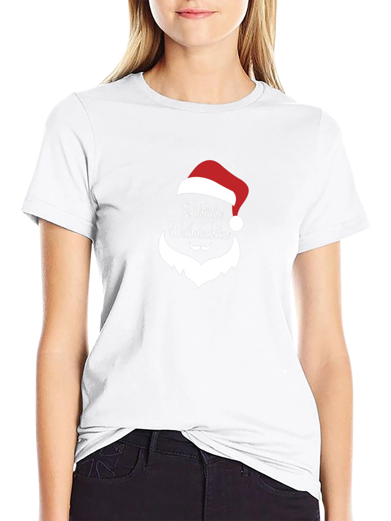 Festive Christmas T-Shirt - Fröhliche Weihnachten