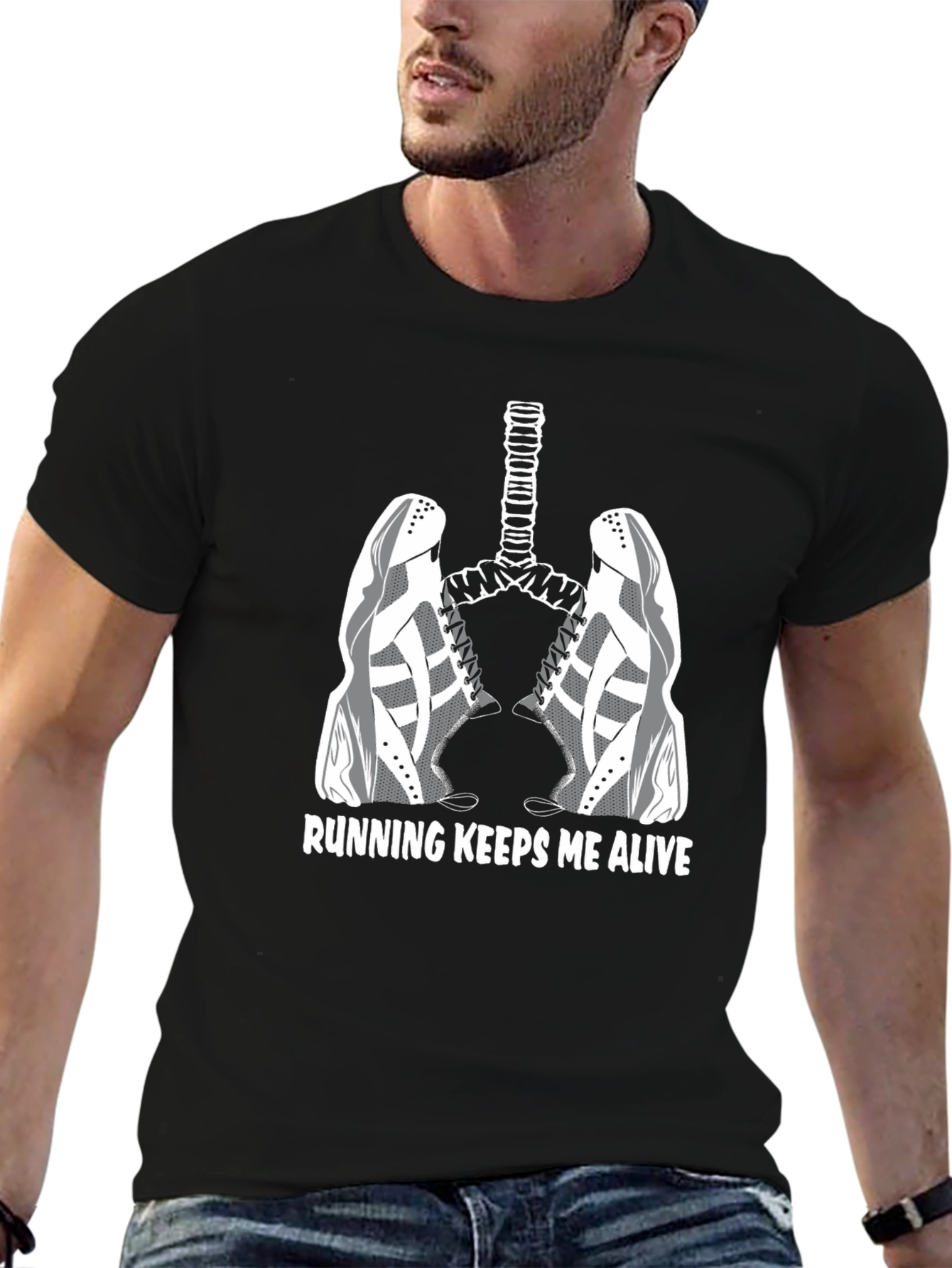 Running Keeps Me Alive Graphic Tee