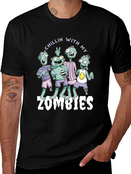 Chillin With My Zombies Graphic Tee
