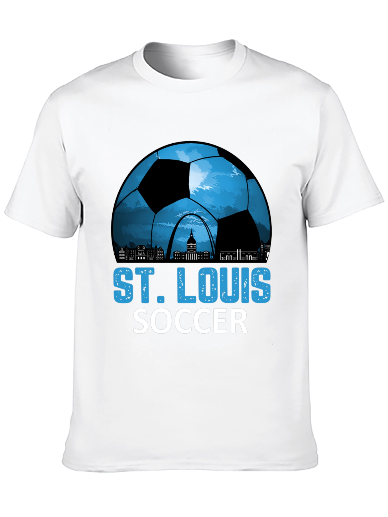 St. Louis Soccer T-Shirt - City Skyline Design