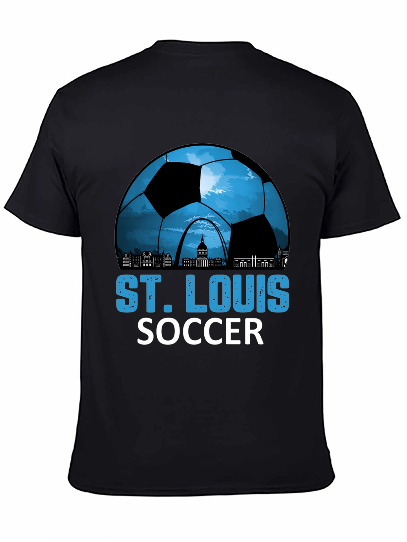 St. Louis Soccer T-Shirt - City Skyline Design