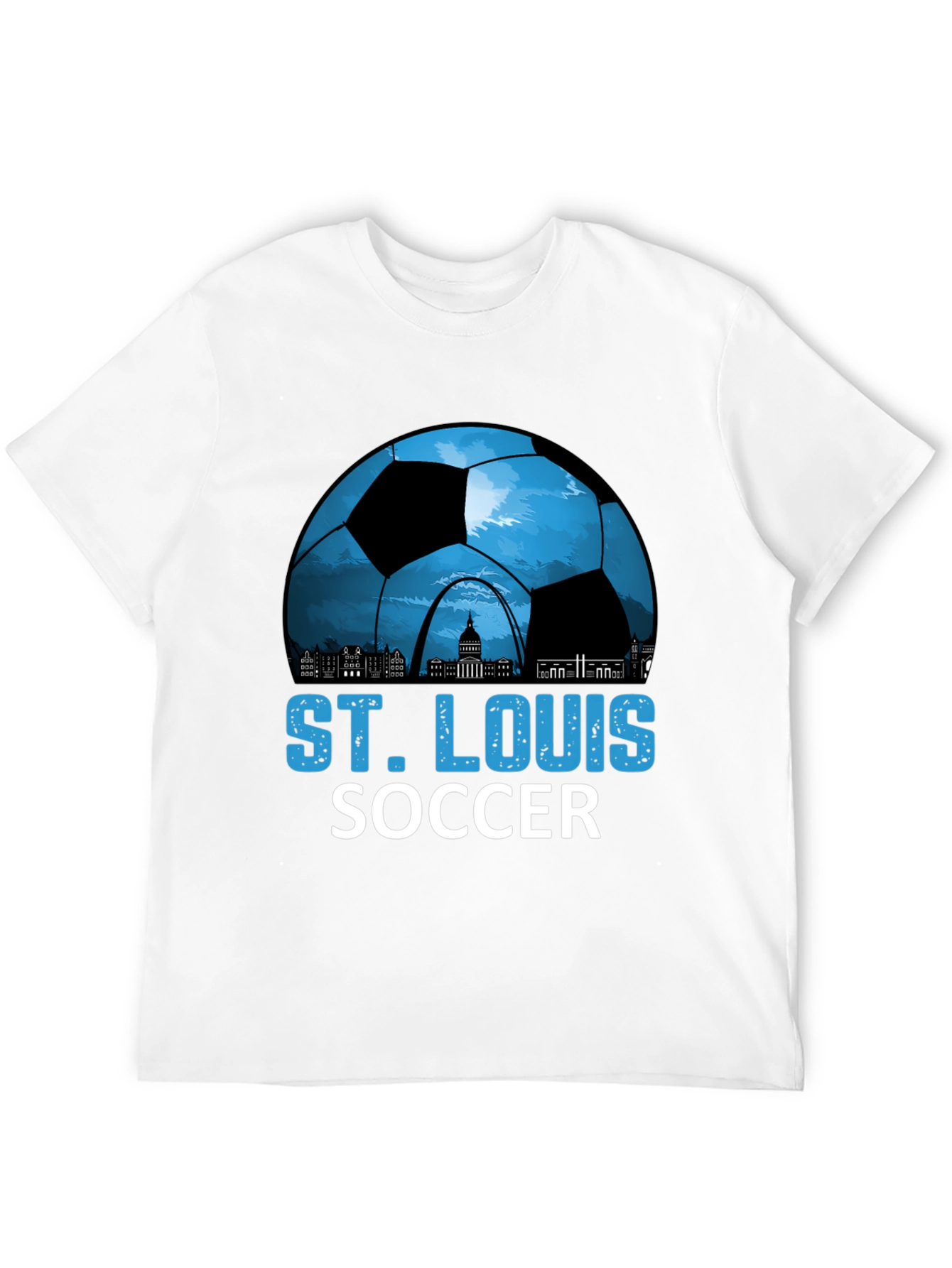 St. Louis Soccer T-Shirt - City Skyline Design