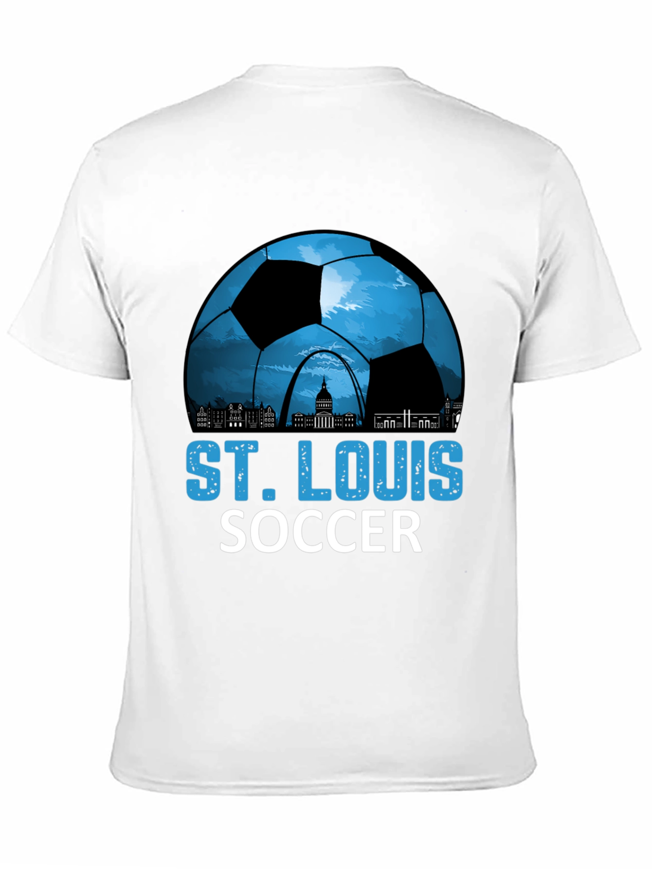 St. Louis Soccer T-Shirt - City Skyline Design