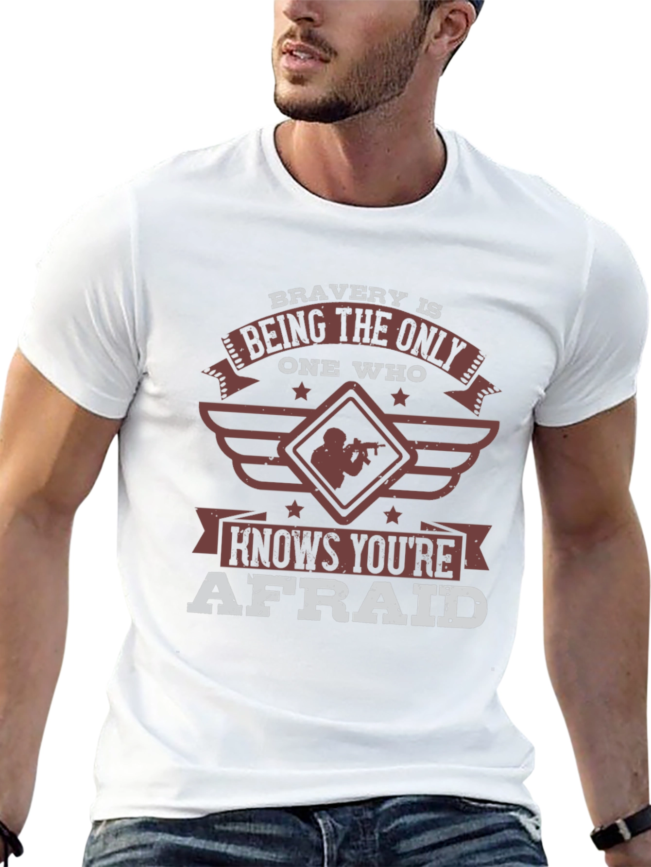 Bravery Shirt: Military-Themed Graphic Tee