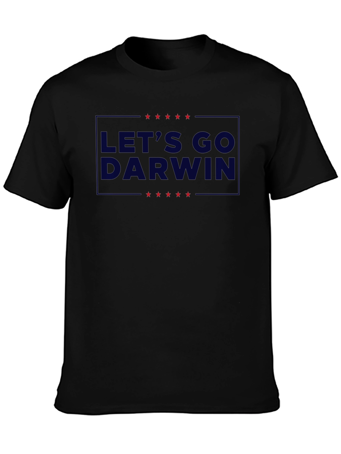 Lets Go Darwin Graphic Tee - Black Crew Neck