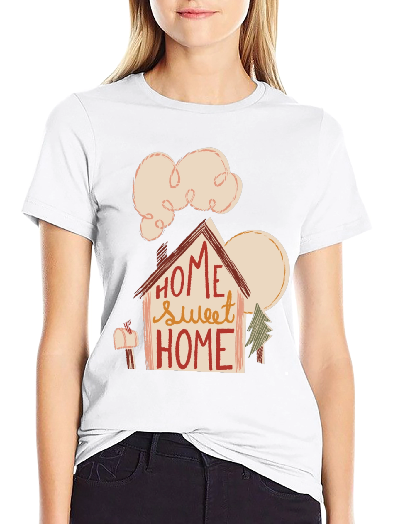Home Sweet Home Graphic T-Shirt - Cozy Style