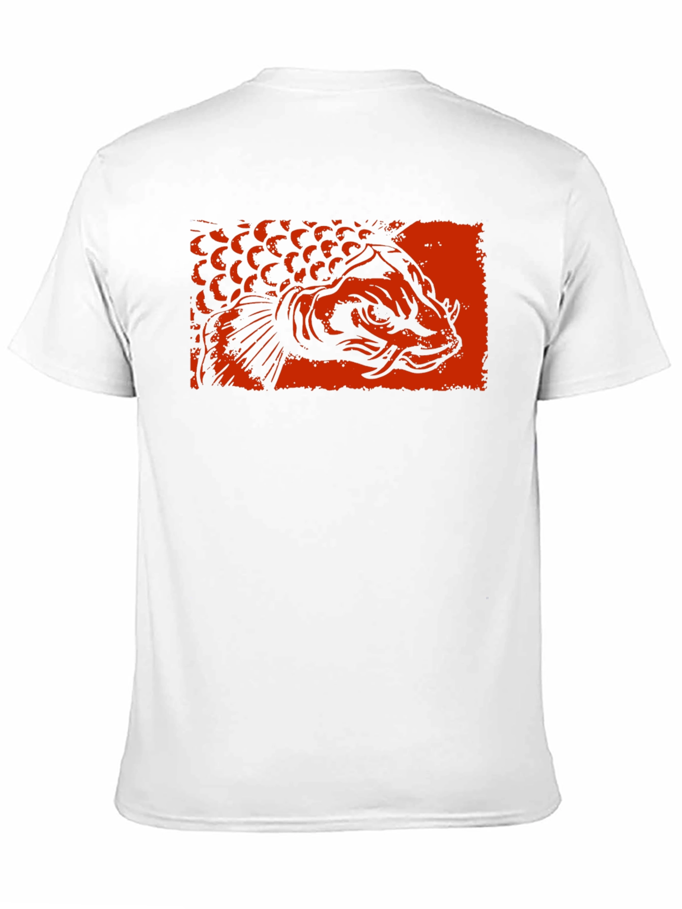 Koi Fish Graphic Tee - Black Cotton T-Shirt