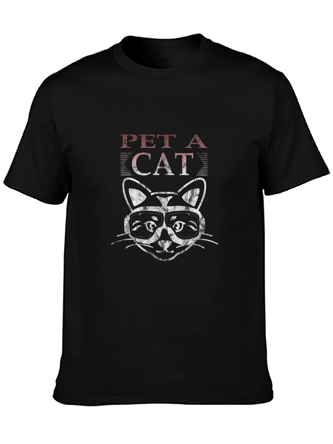 Pet a Cat T-Shirt Black