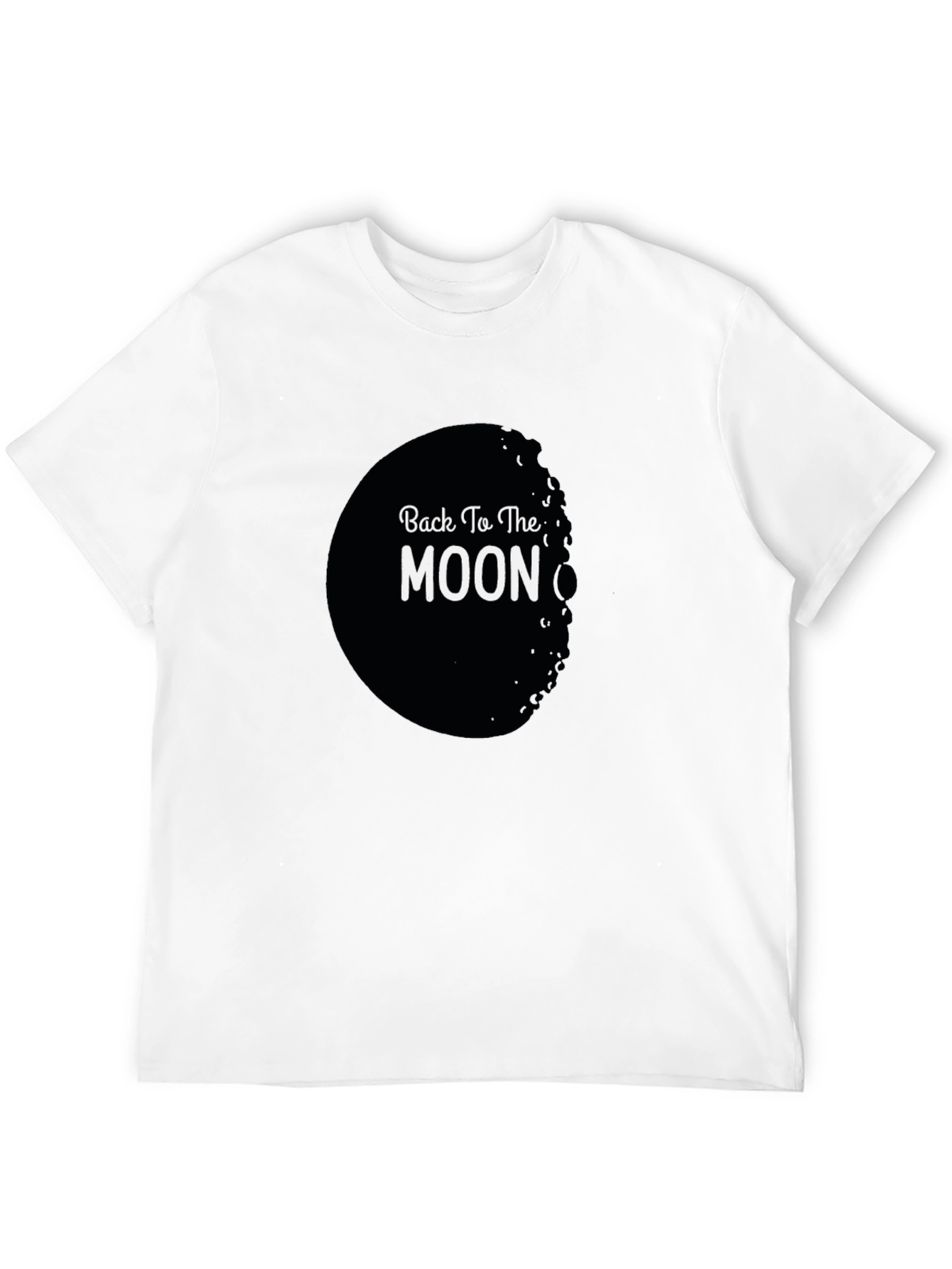 Back To The Moon Black Graphic Tee