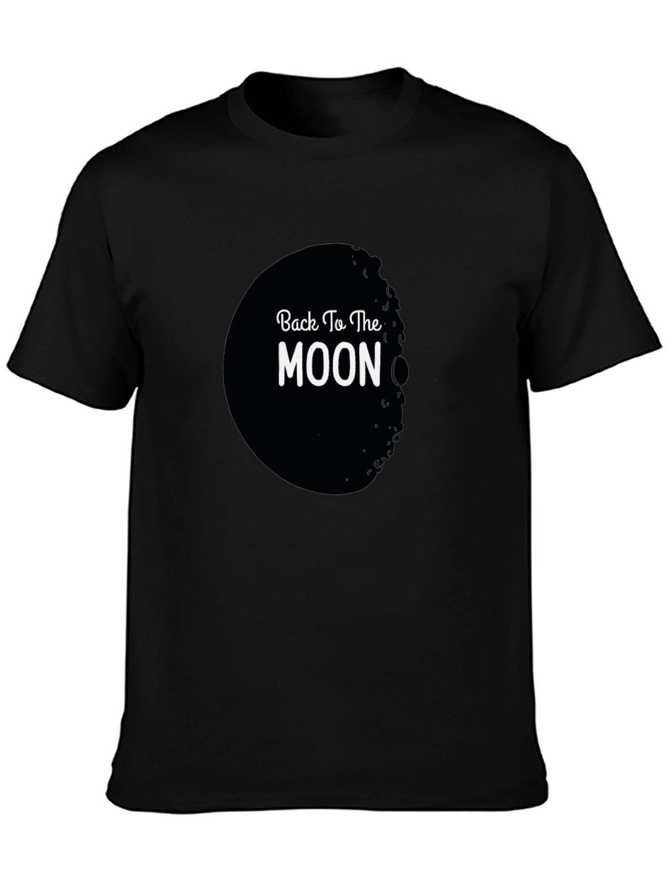 Back To The Moon Black Graphic Tee