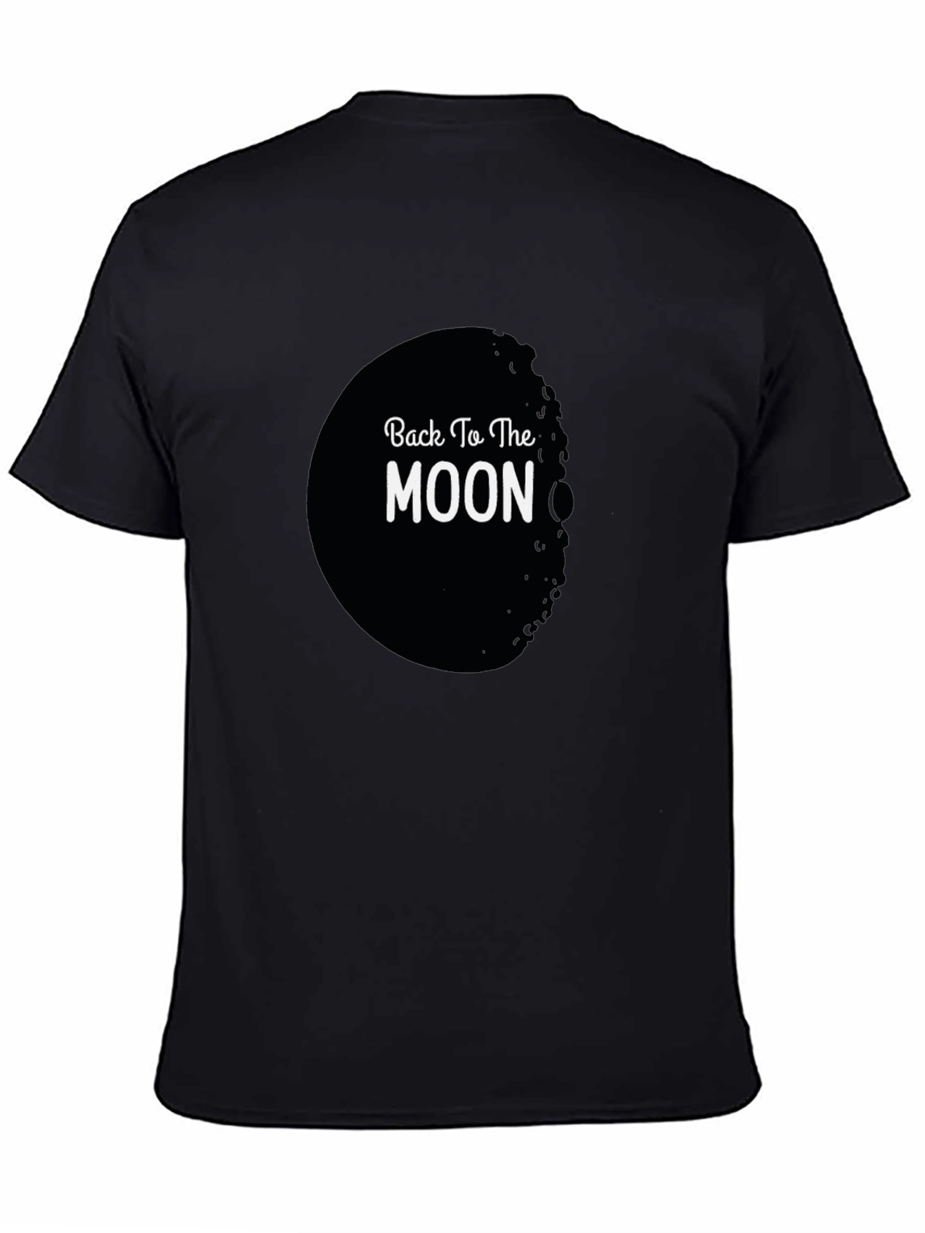 Back To The Moon Black Graphic Tee