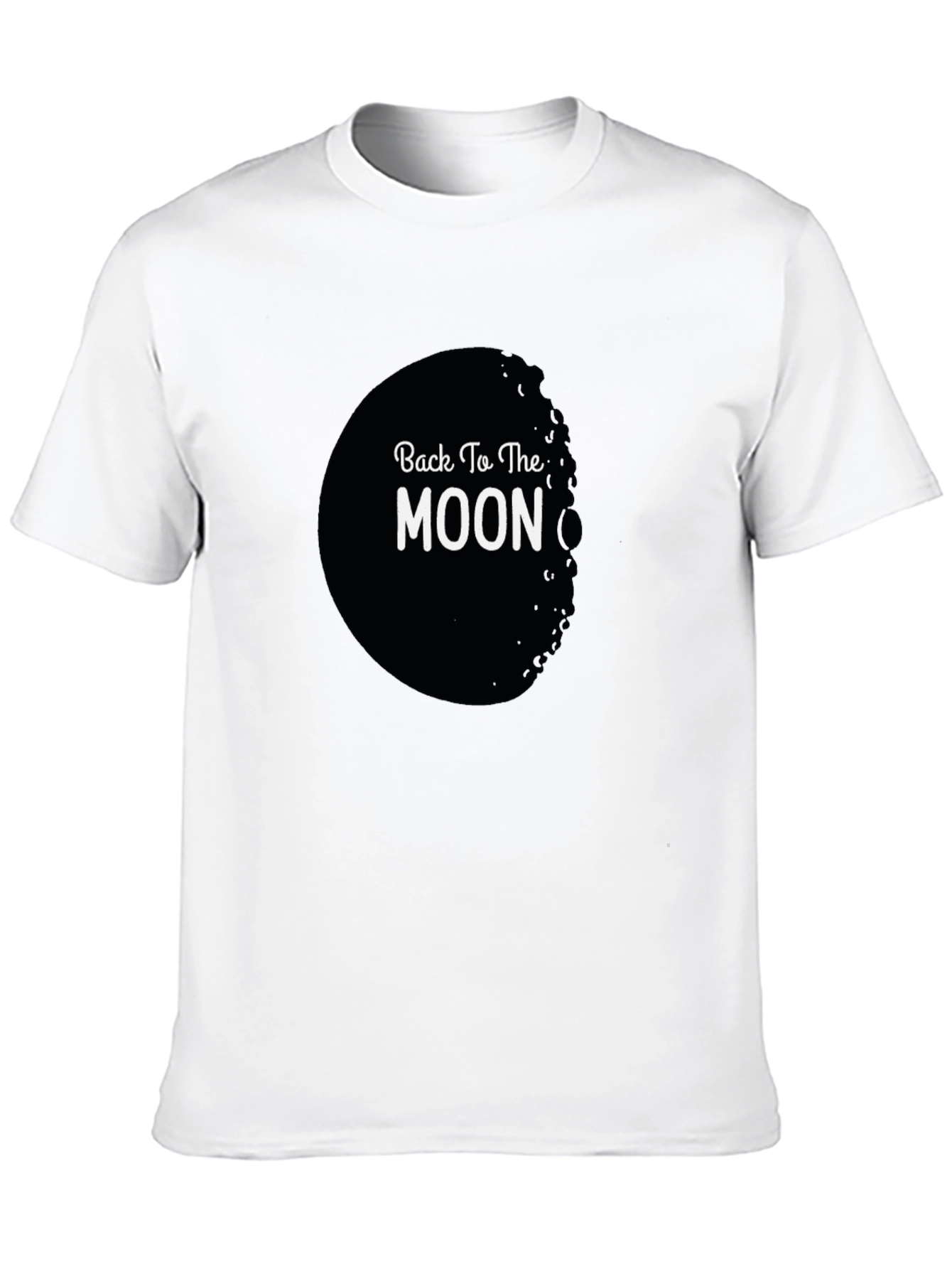 Back To The Moon Black Graphic Tee