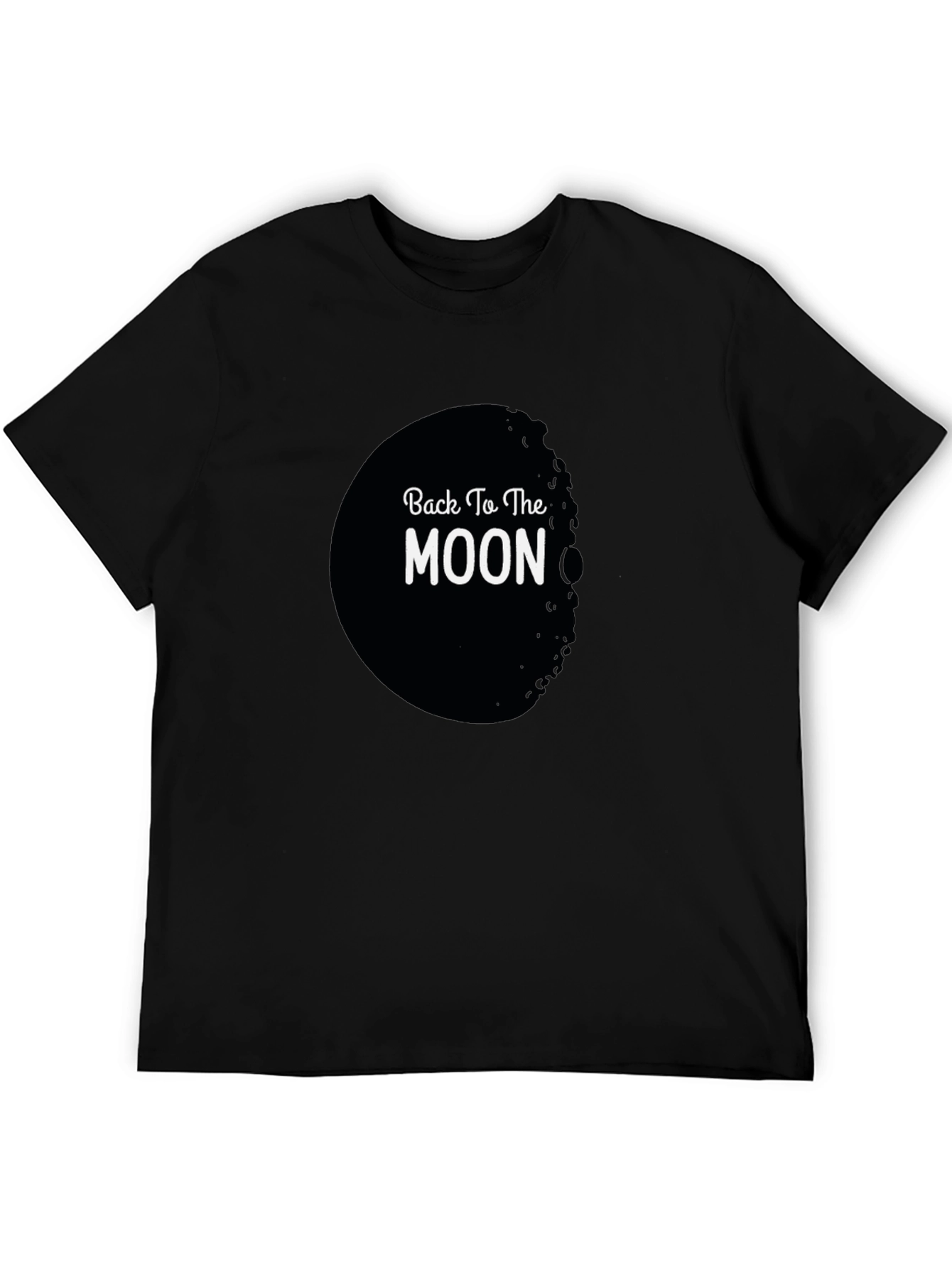 Back To The Moon Black Graphic Tee