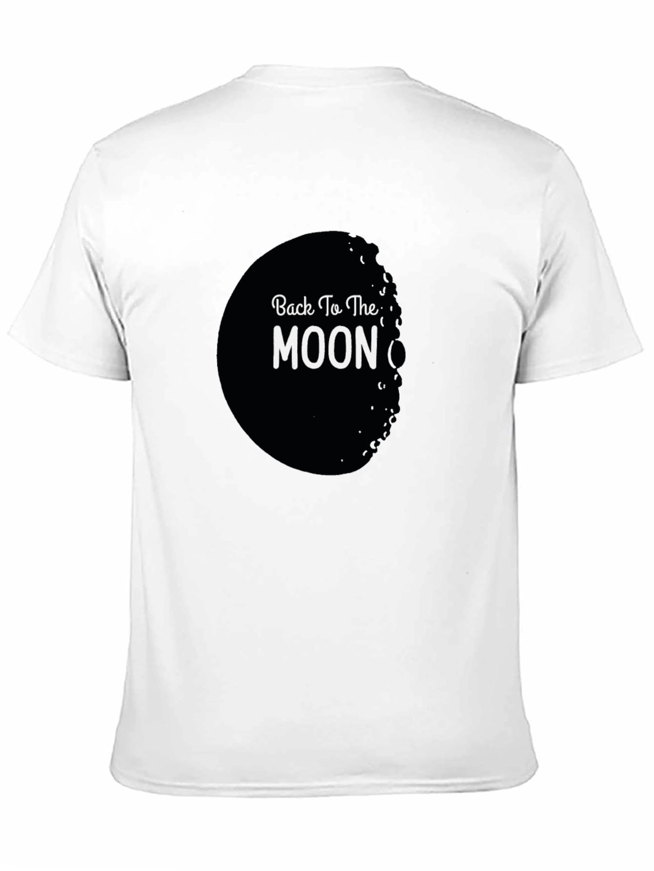 Back To The Moon Black Graphic Tee