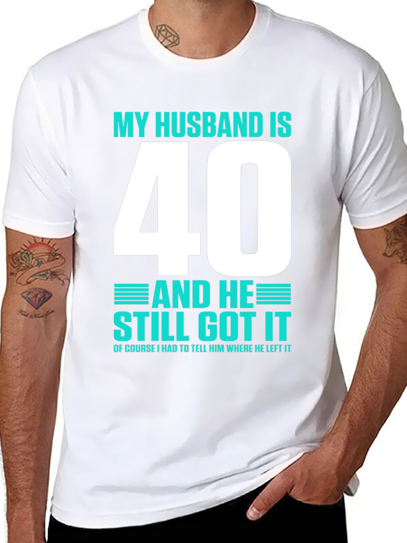 Funny Husband 40th Birthday T-Shirt