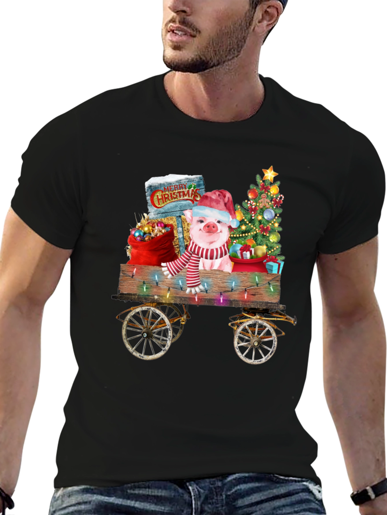 Festive Piglet Christmas T-Shirt