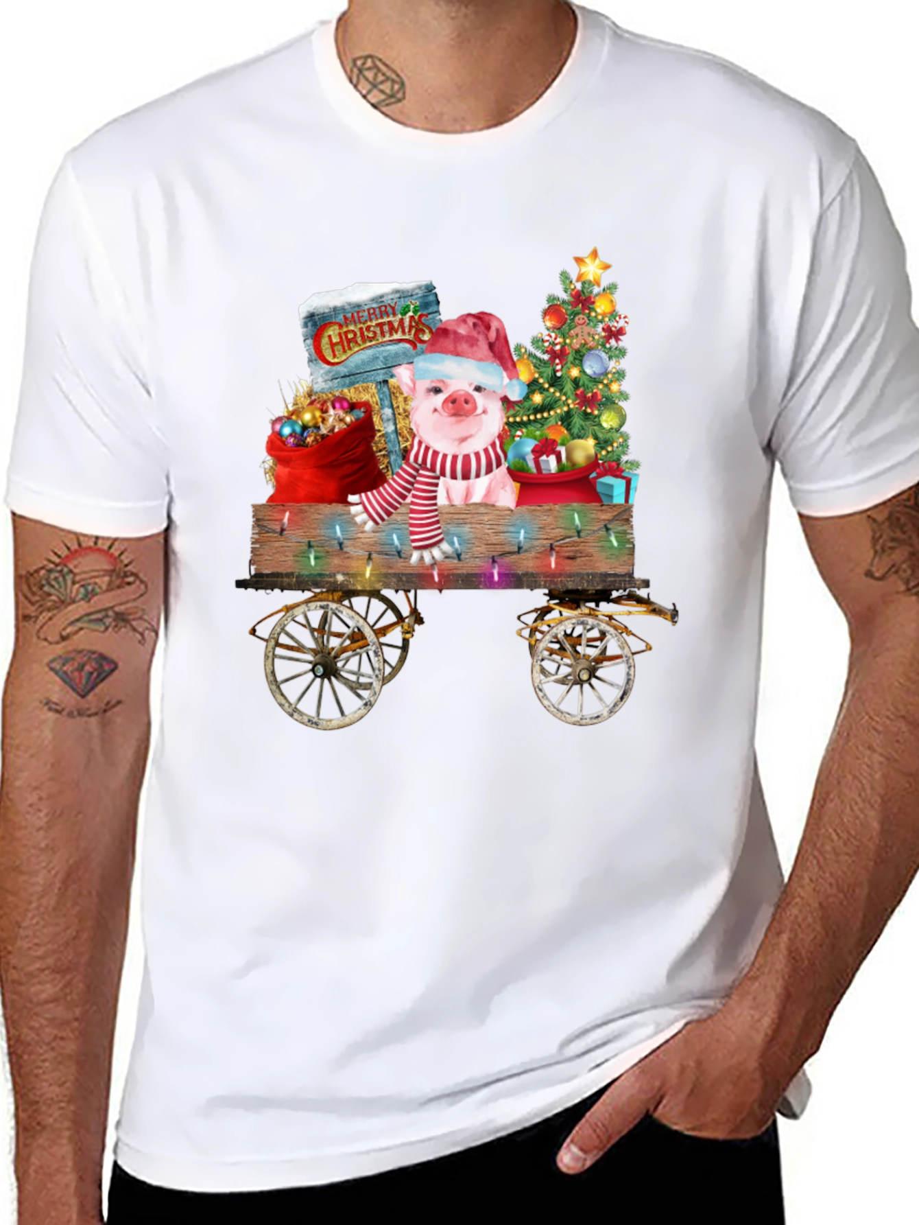Festive Piglet Christmas T-Shirt
