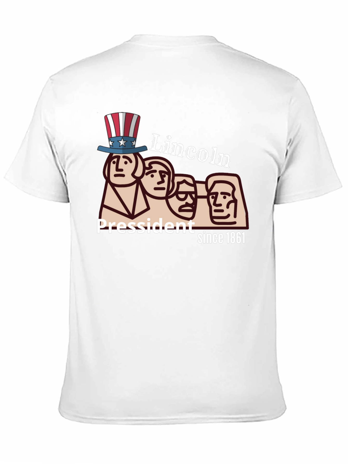 Lincoln President Since 1861 Mens Black T-Shirt