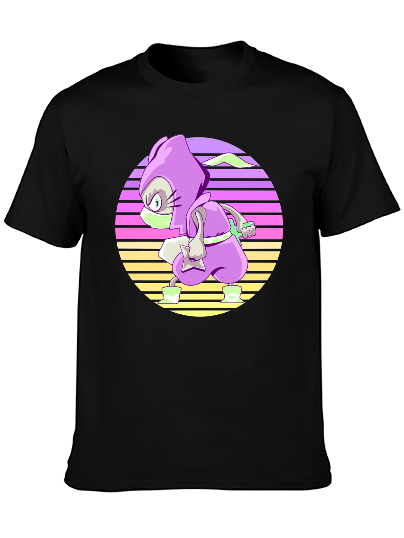 Retro Ninja T-Shirt - Cool Cartoon Style