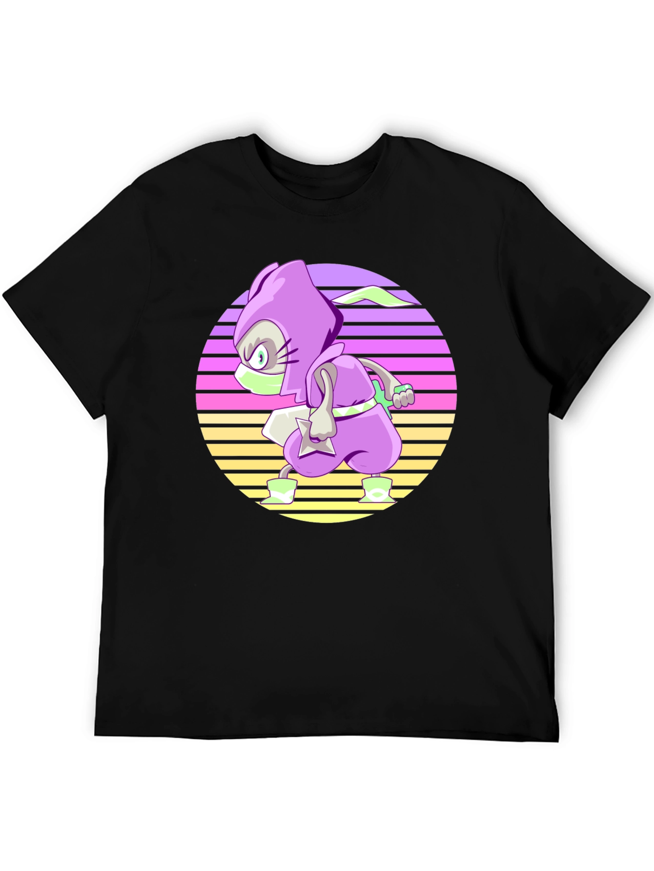 Retro Ninja T-Shirt - Cool Cartoon Style