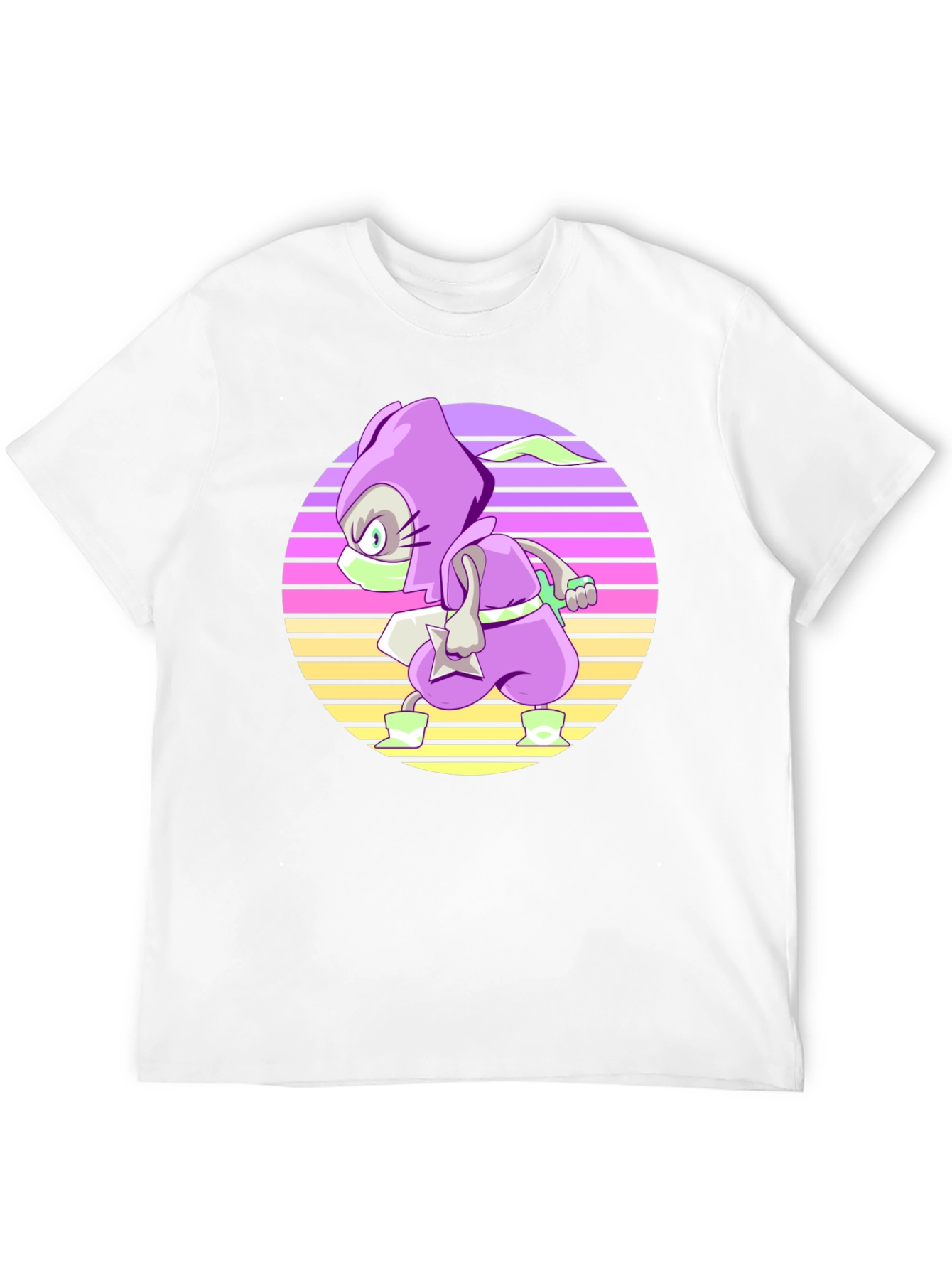 Retro Ninja T-Shirt - Cool Cartoon Style