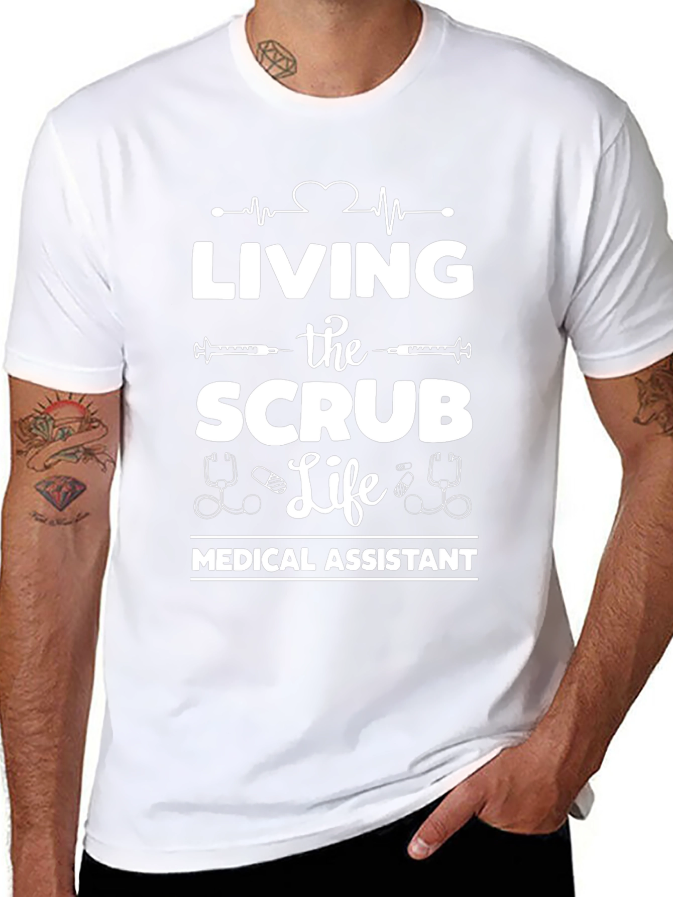 Medical Assistant Scrub Life Tee