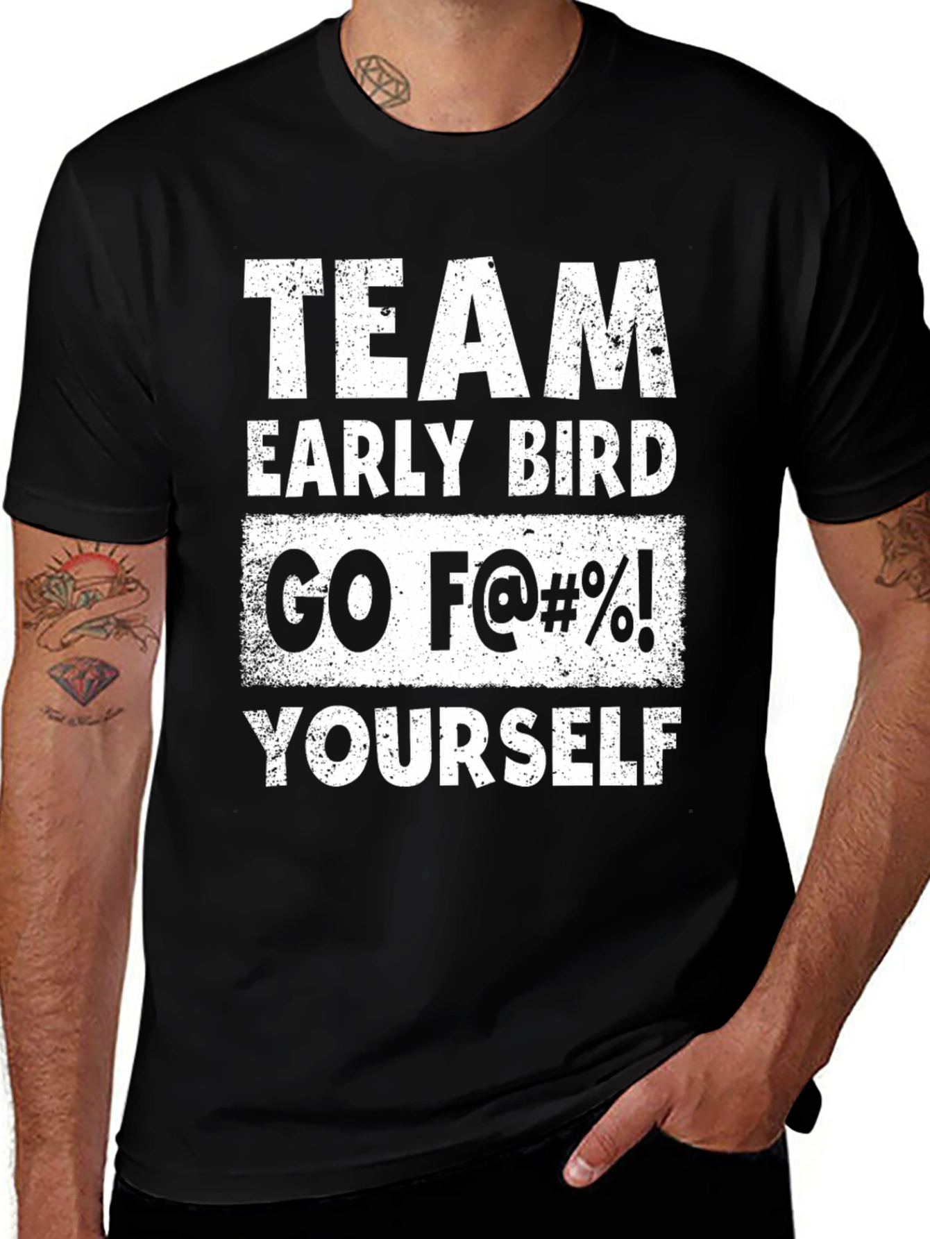 Team Early Bird Funny Graphic Tee