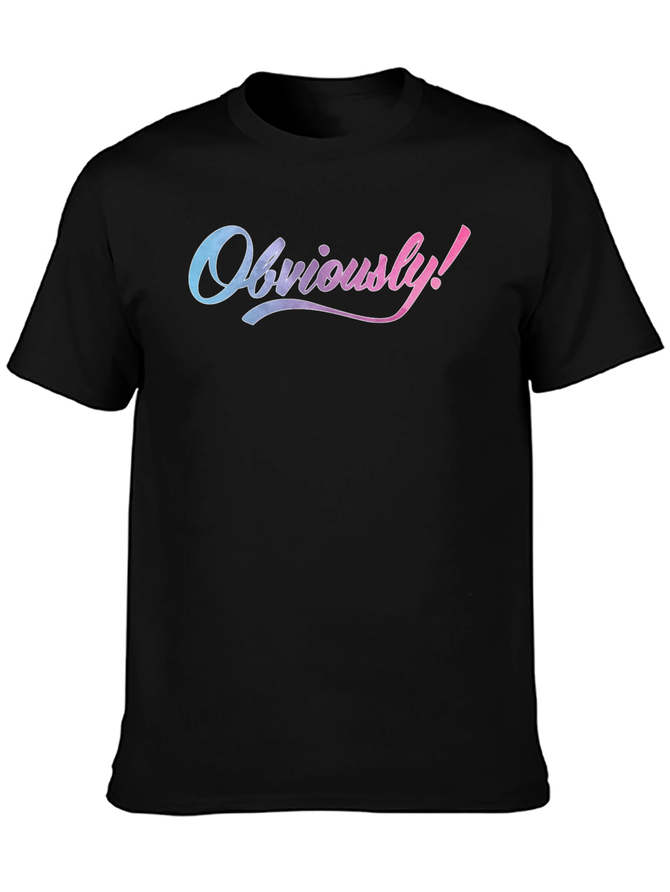 Obviously! Graphic Print Crew Neck Tee