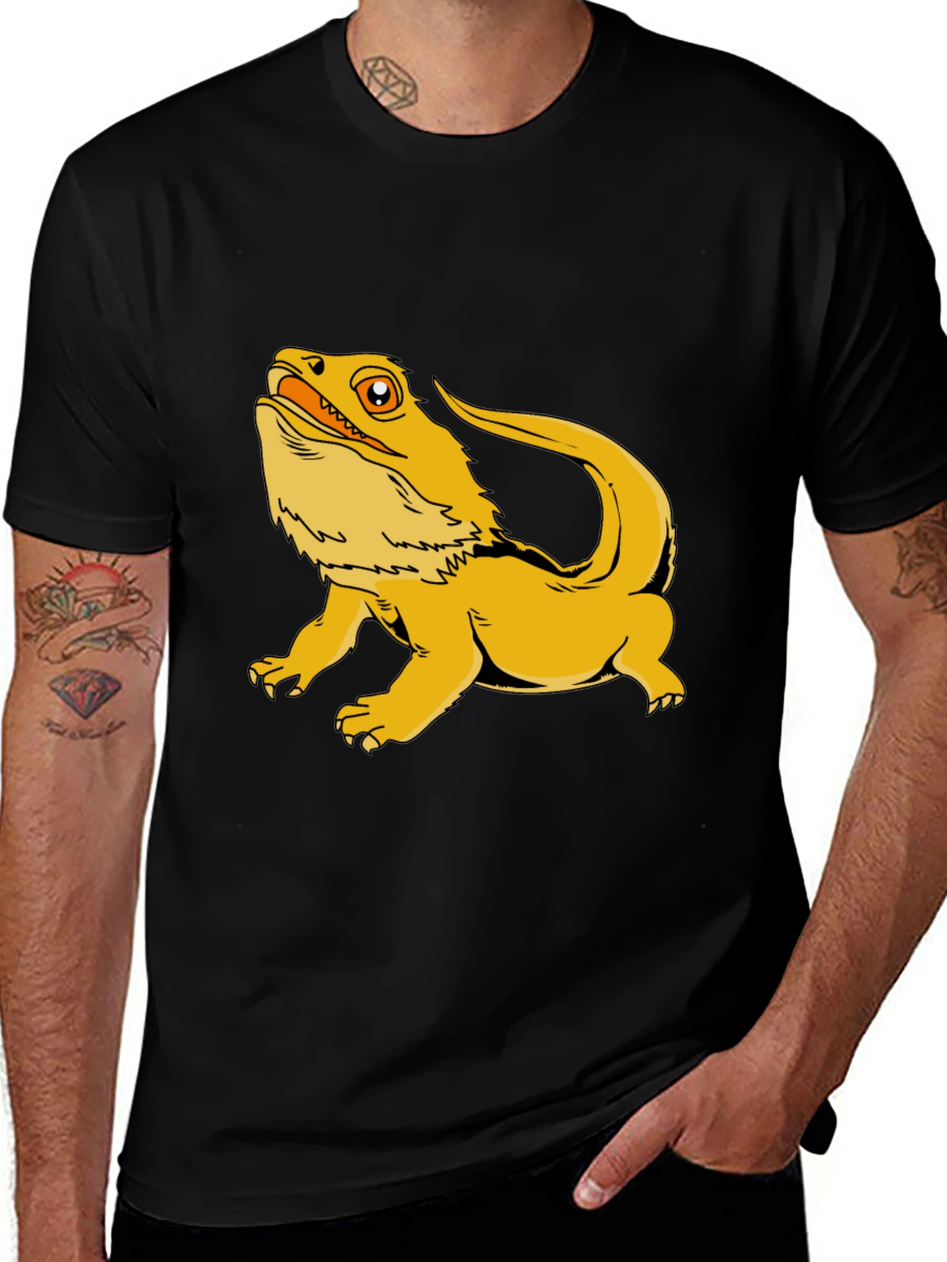 Bearded Dragon Graphic Tee - Cool Reptile Lover T-Shirt