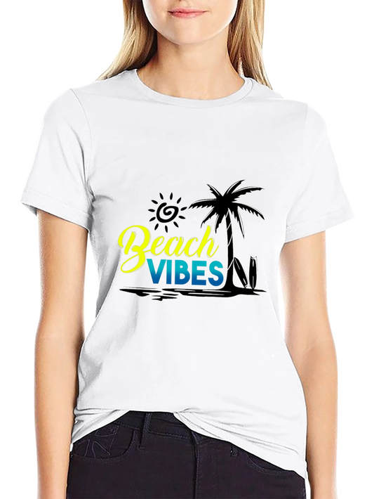 Beach Vibes Graphic Tee - Black