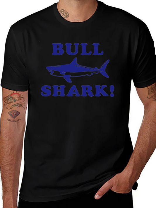 Bull Shark Graphic T-Shirt - Black