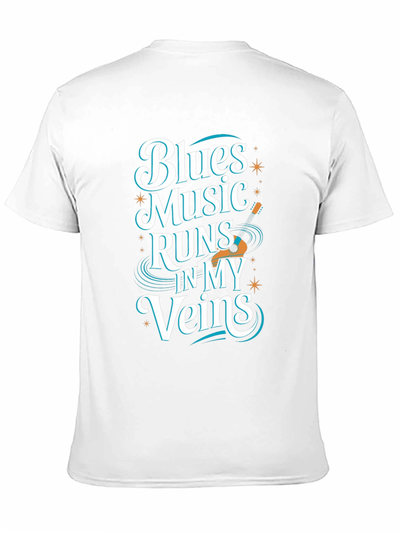 Blues Music T-Shirt: Runs In My Veins