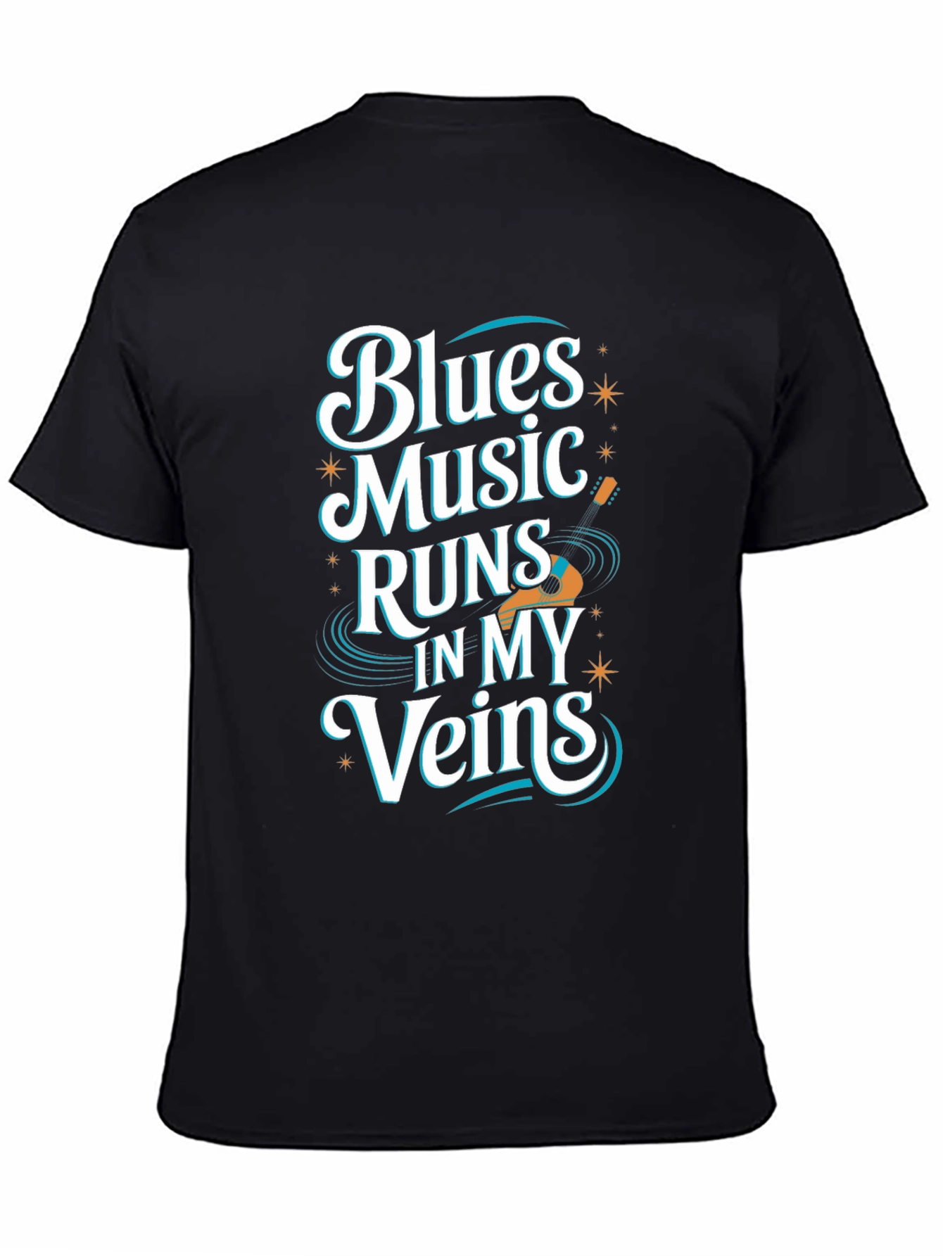 Blues Music T-Shirt: Runs In My Veins