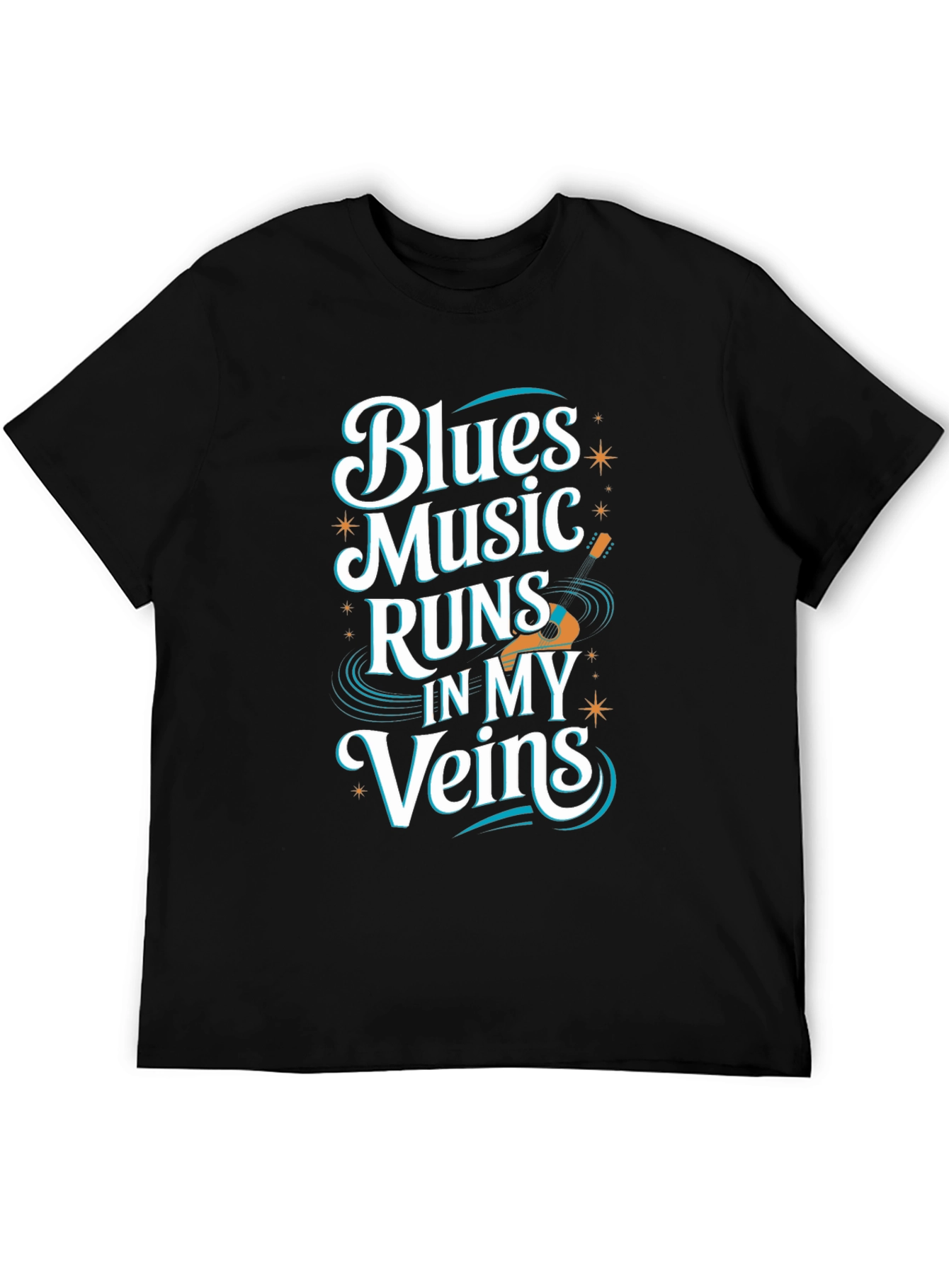 Blues Music T-Shirt: Runs In My Veins