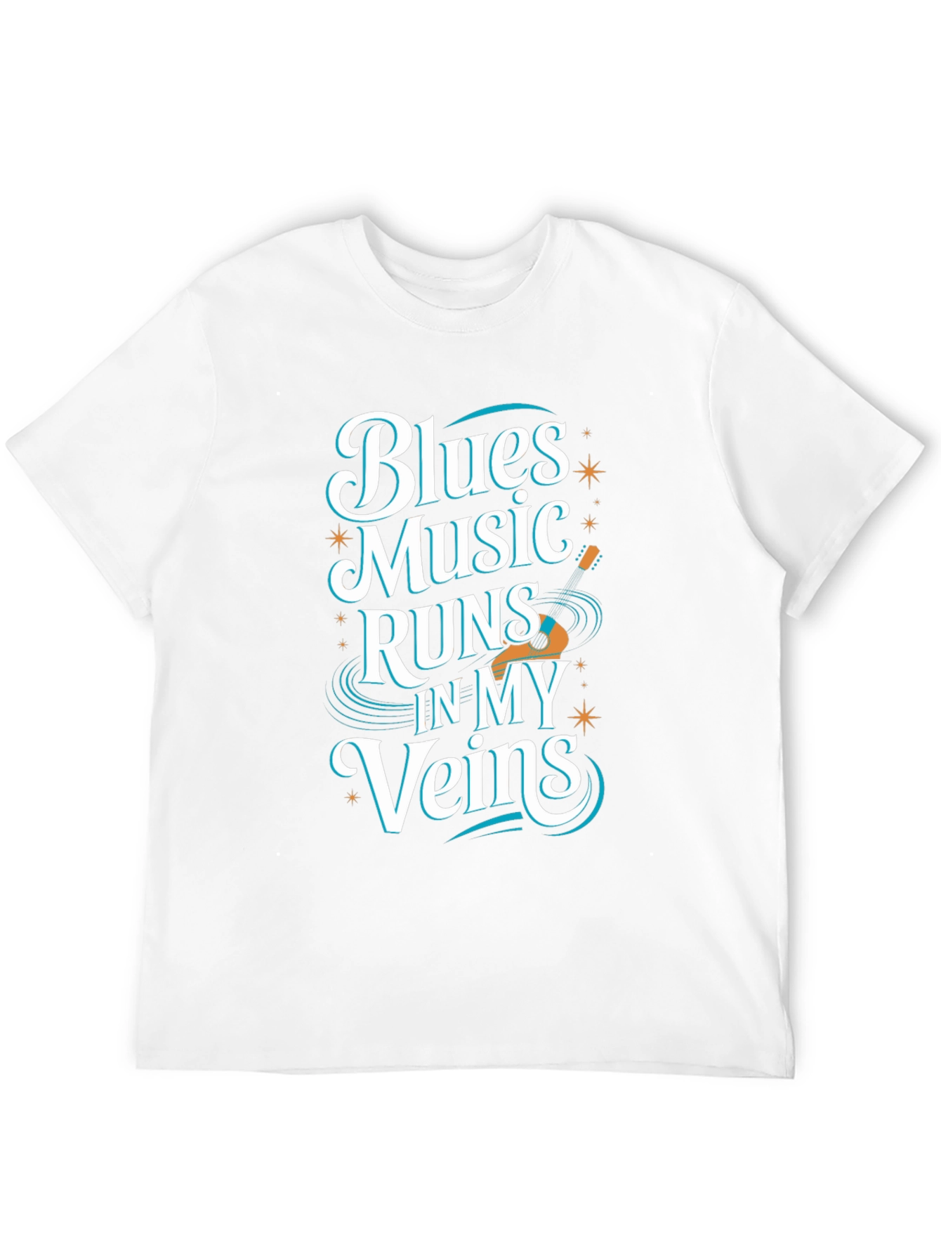 Blues Music T-Shirt: Runs In My Veins