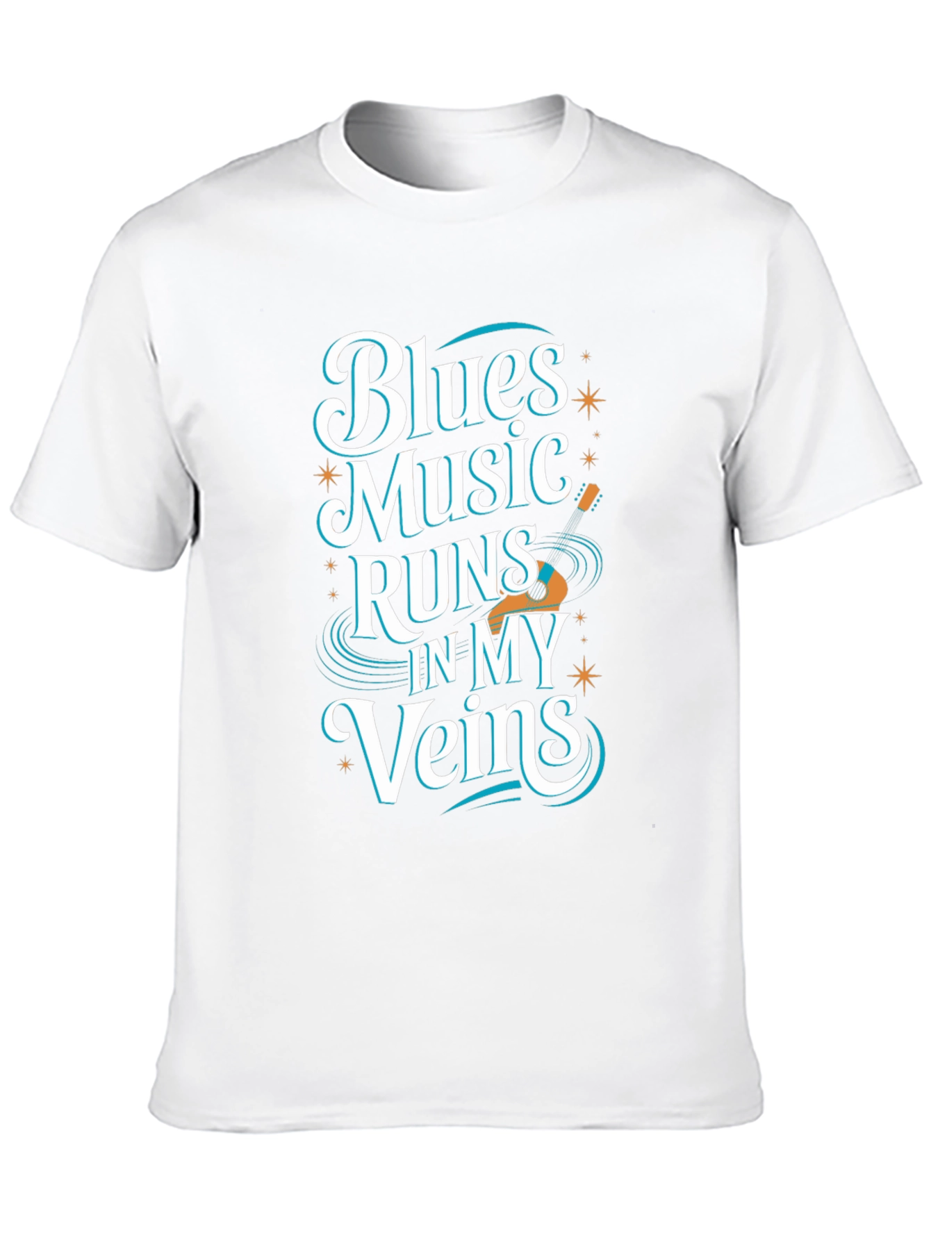 Blues Music T-Shirt: Runs In My Veins