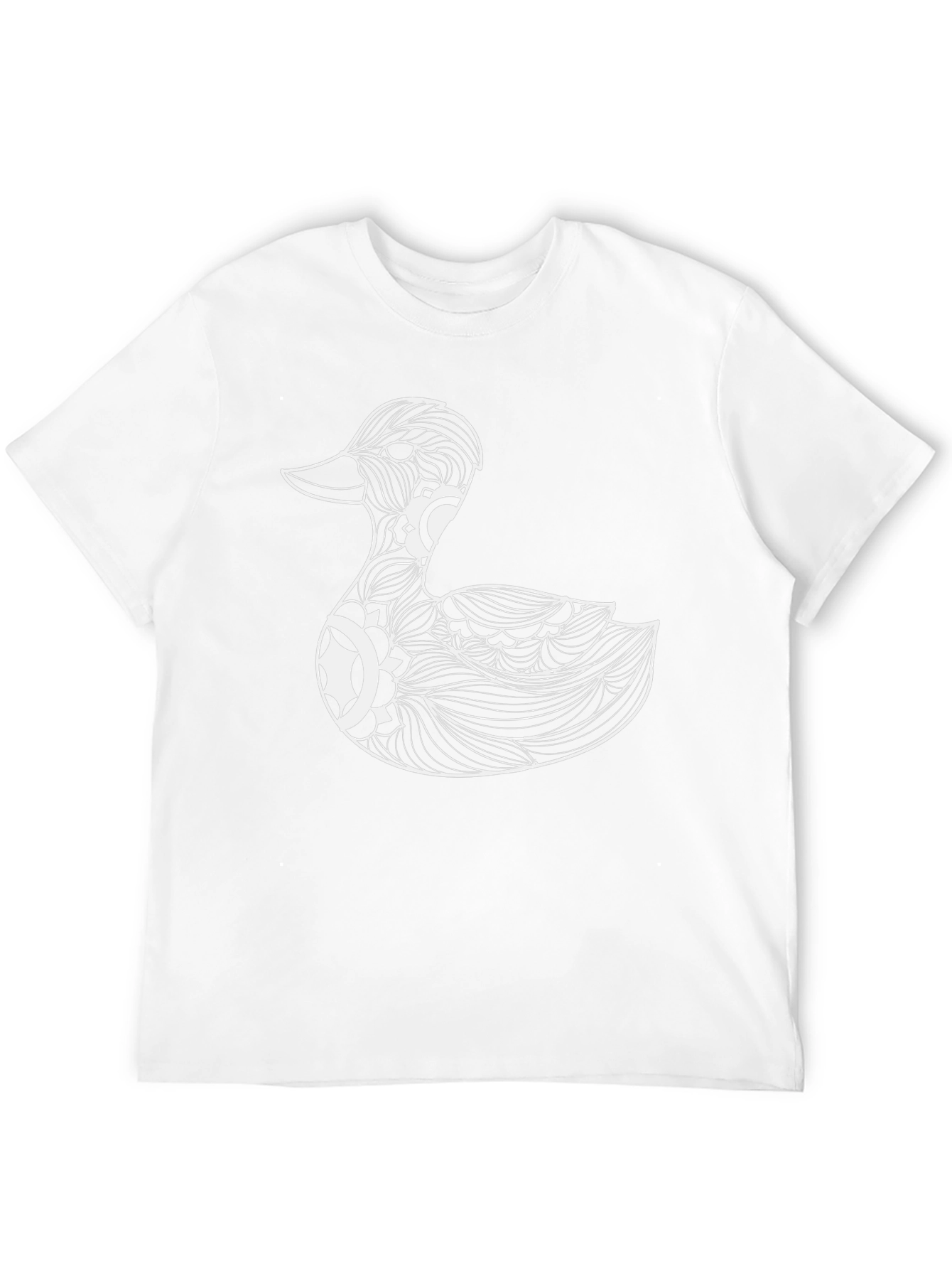 Duck Mandala Black T-Shirt - Stylish Graphic Tee